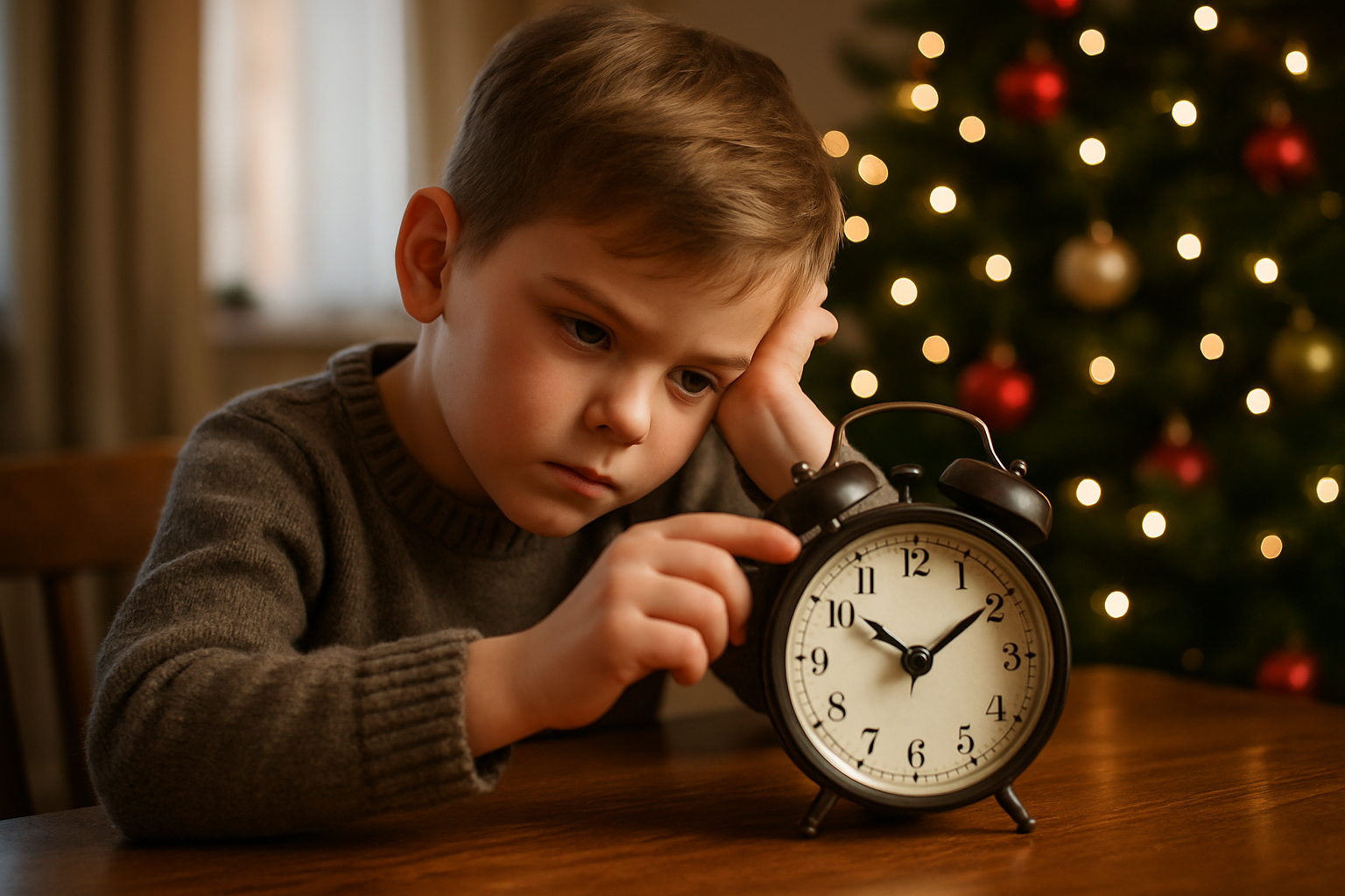 wie lange noch bis weihnachten - Illustration