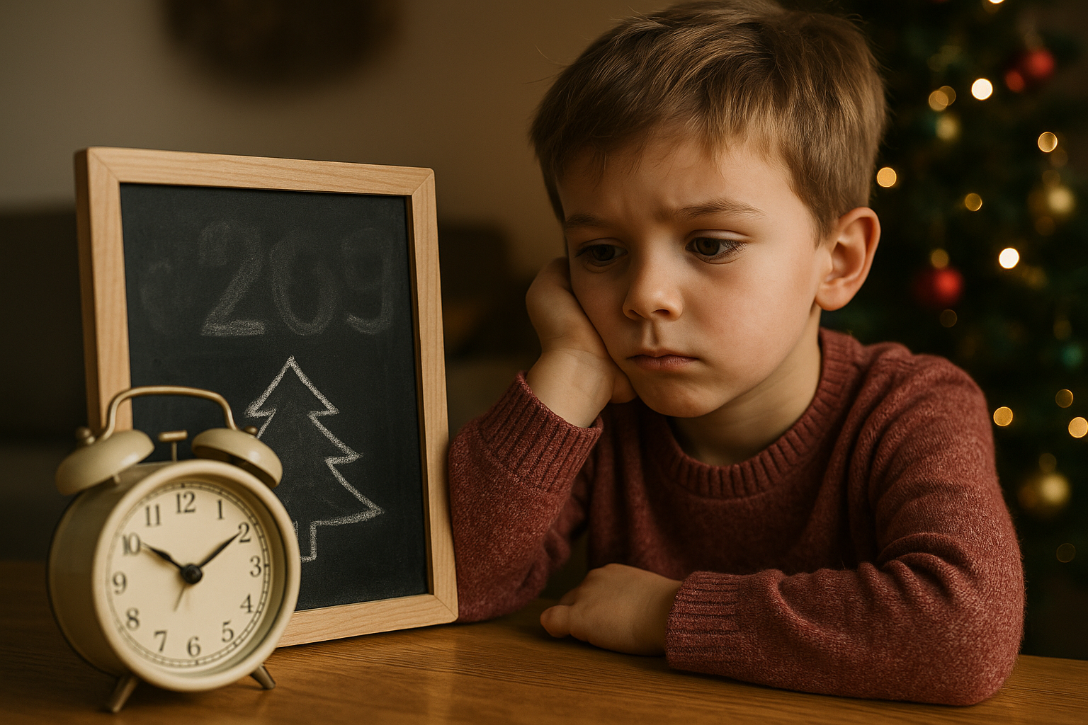 wie lange noch bis weihnachten - Illustration