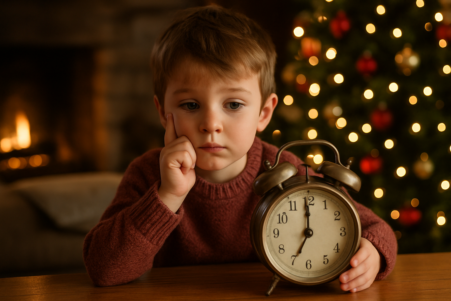 wie lange noch bis weihnachten - Illustration