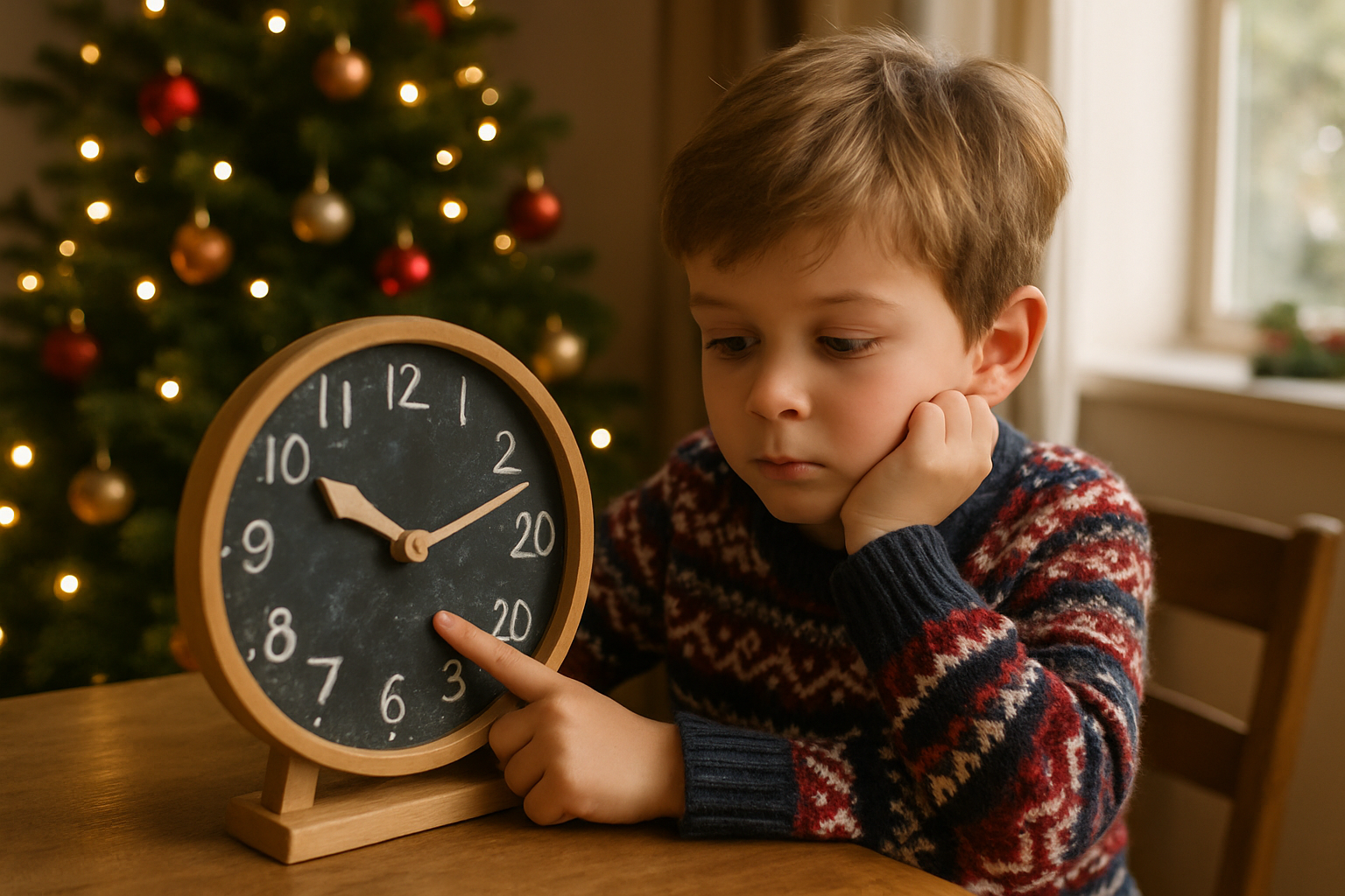 wie lange noch bis weihnachten - Illustration