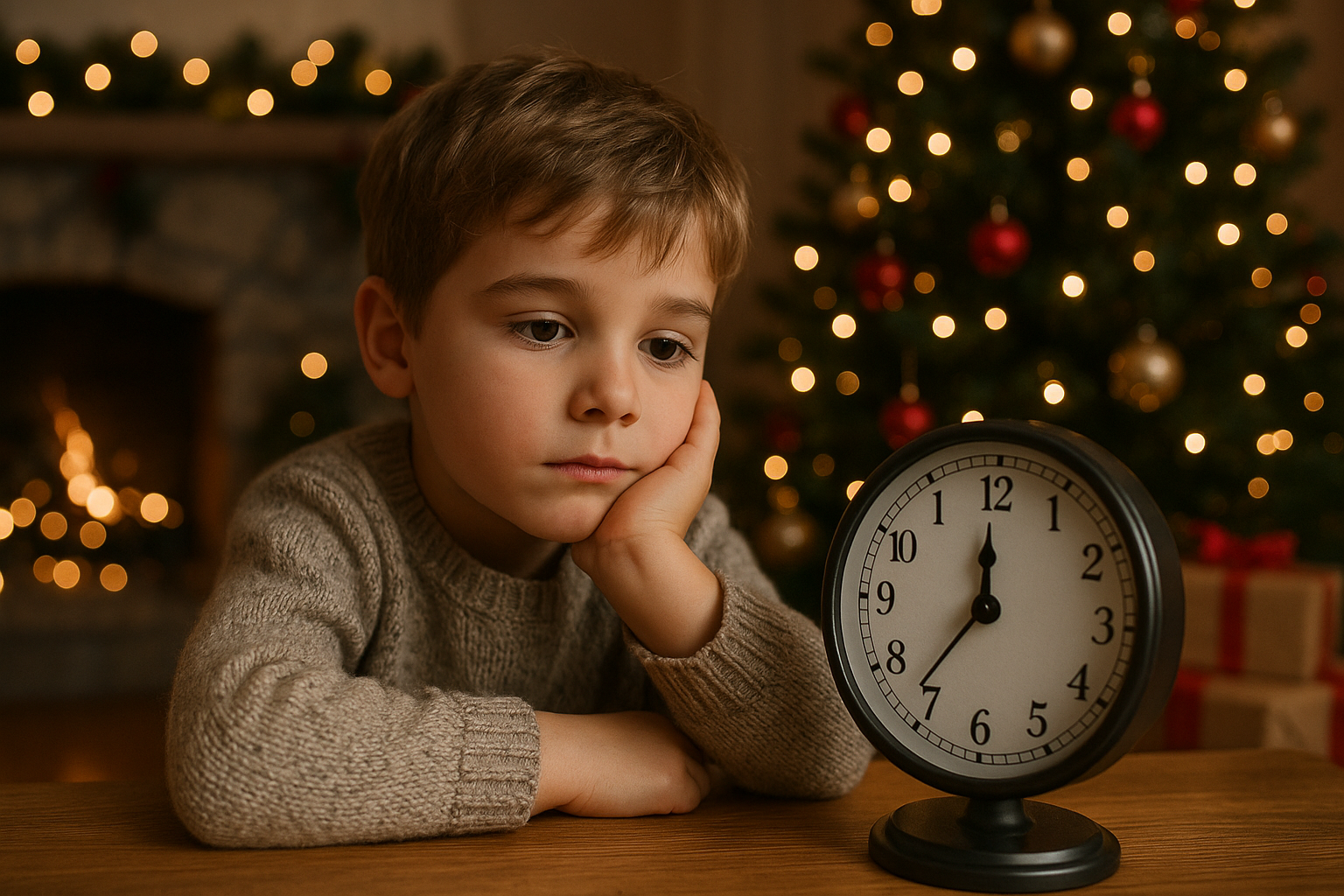 wie lange noch bis weihnachten - Illustration