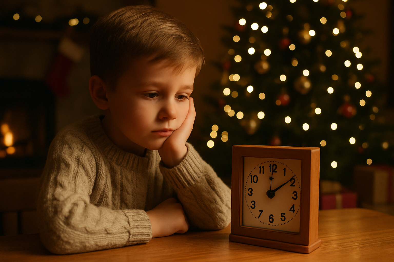 wie lange noch bis weihnachten - Illustration