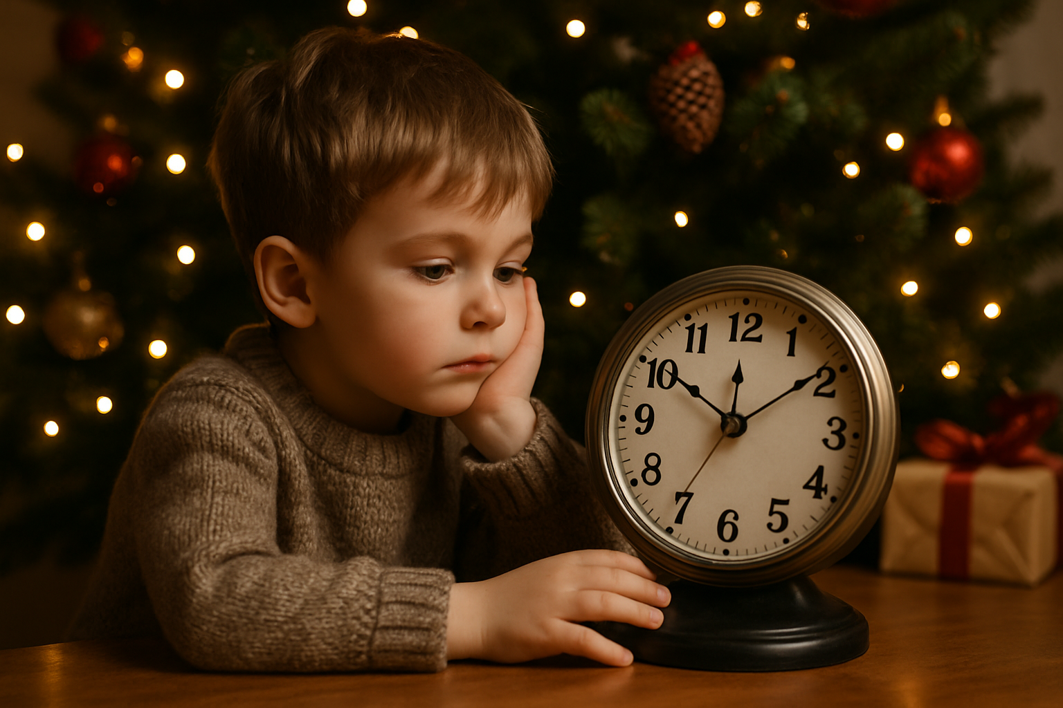 wie lange noch bis weihnachten - Illustration