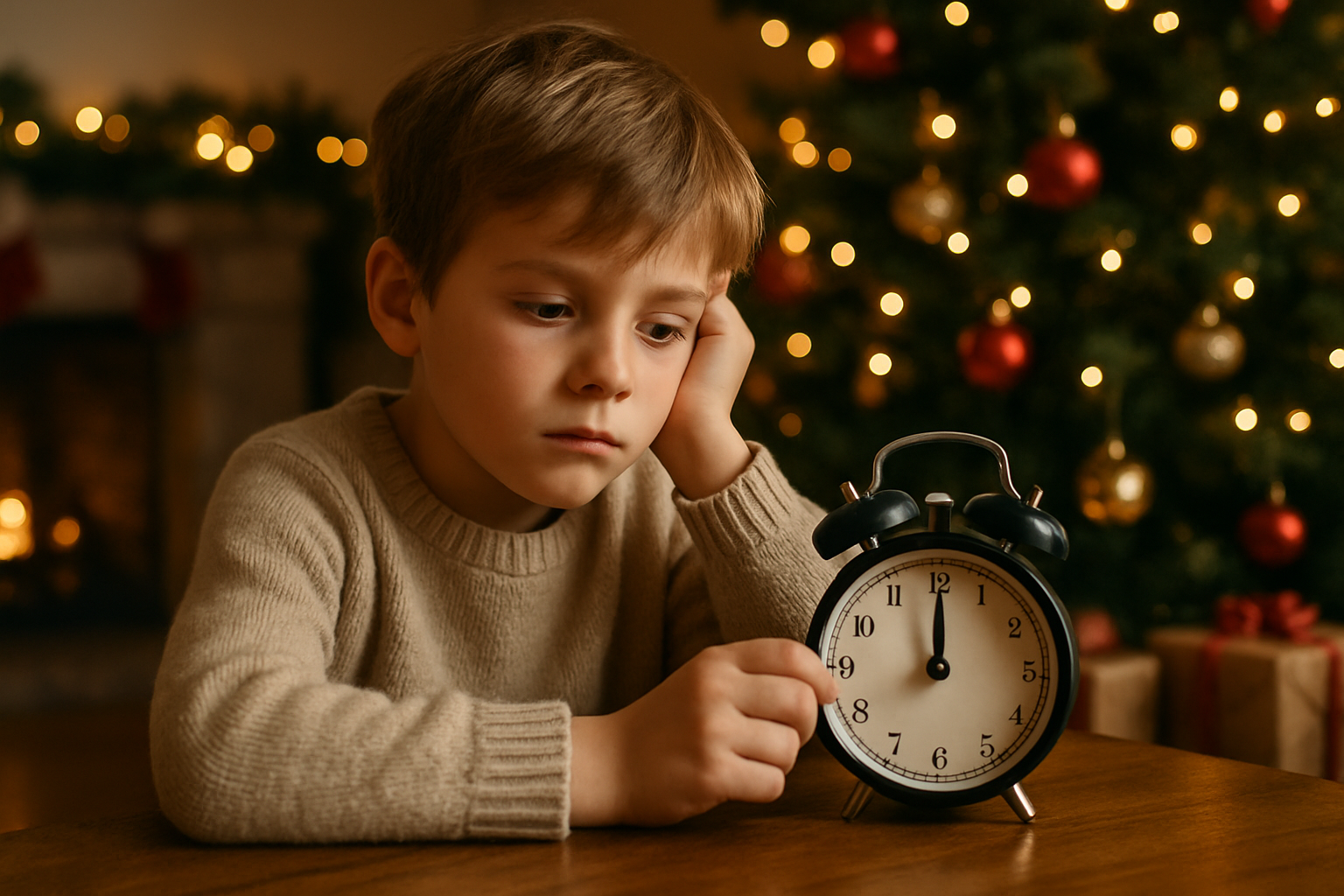 wie lange noch bis weihnachten - Illustration