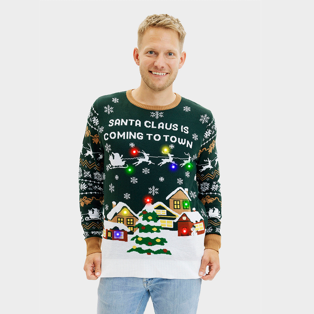 Santa Claus Is Coming To Town LED - Herren