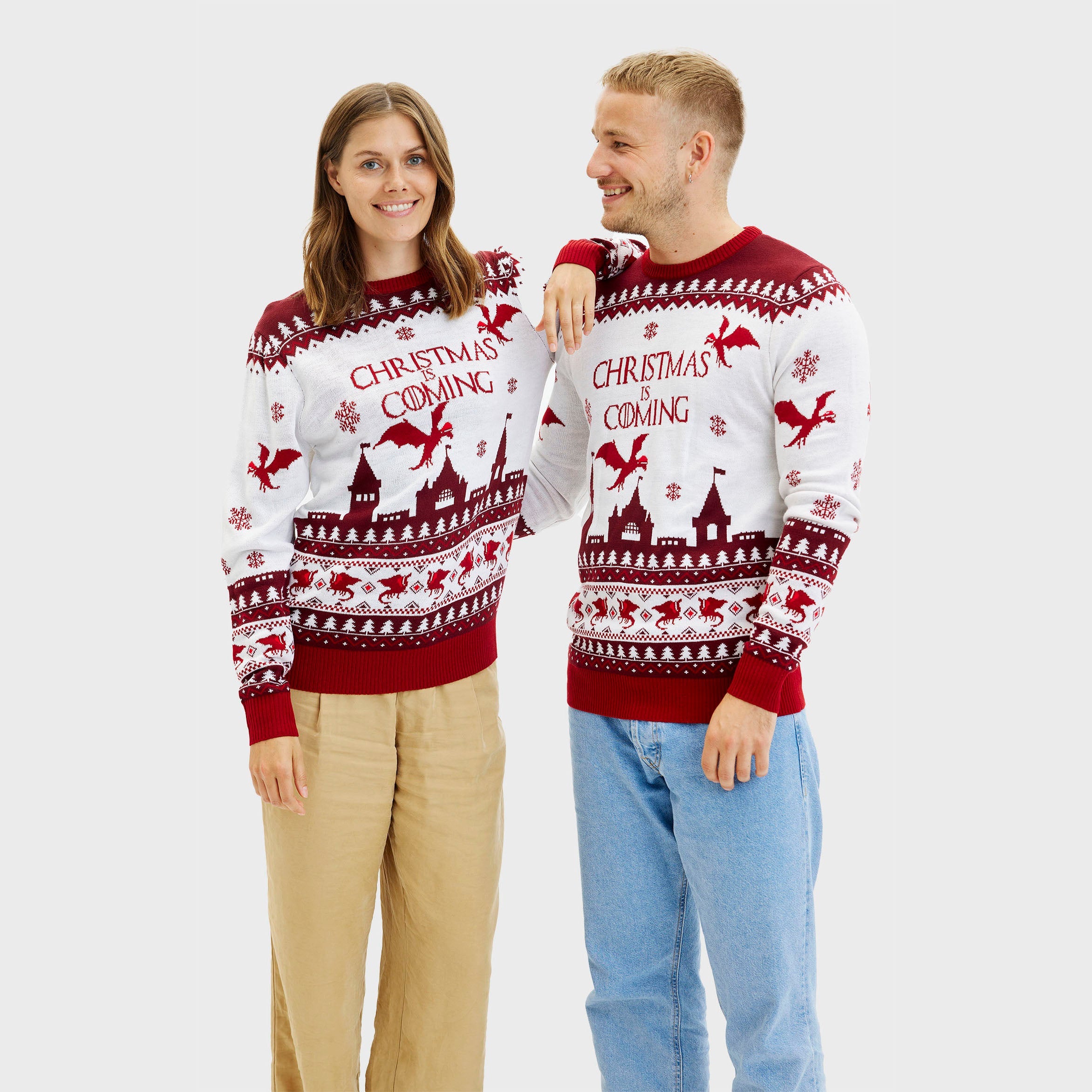 Der Christmas Is Coming Weihnachtspullover - Damen