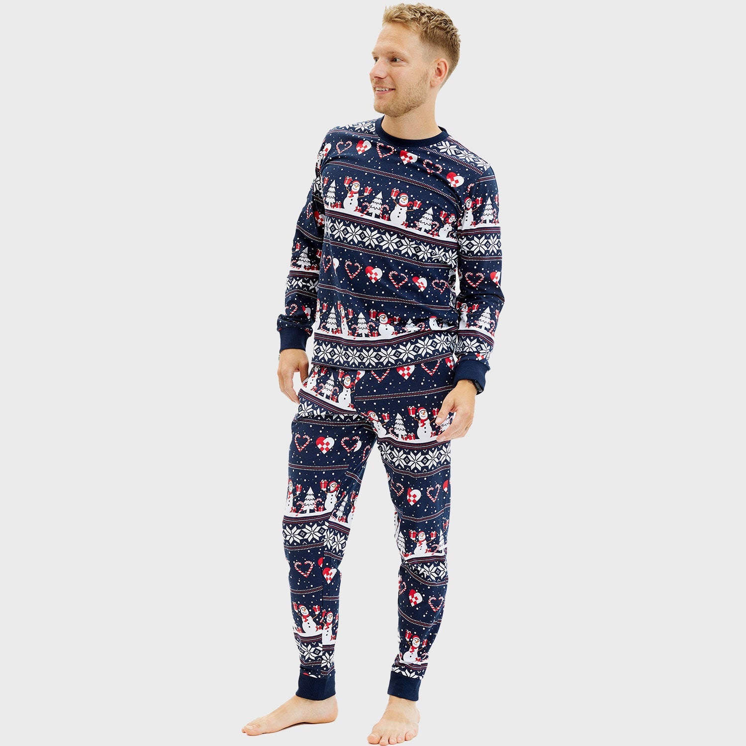 Weihnachtsherz Weihnachtspyjamas - Herren.