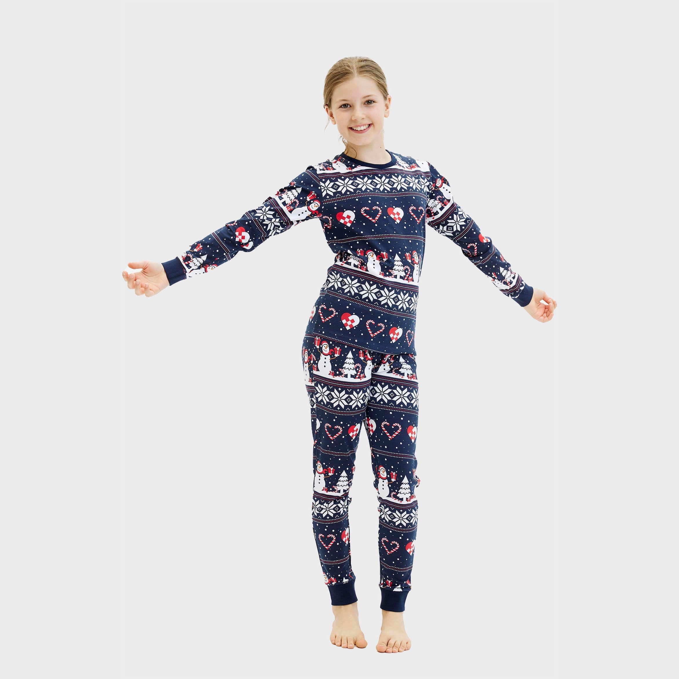 Weihnachtsherz Pyjama - Kinder.