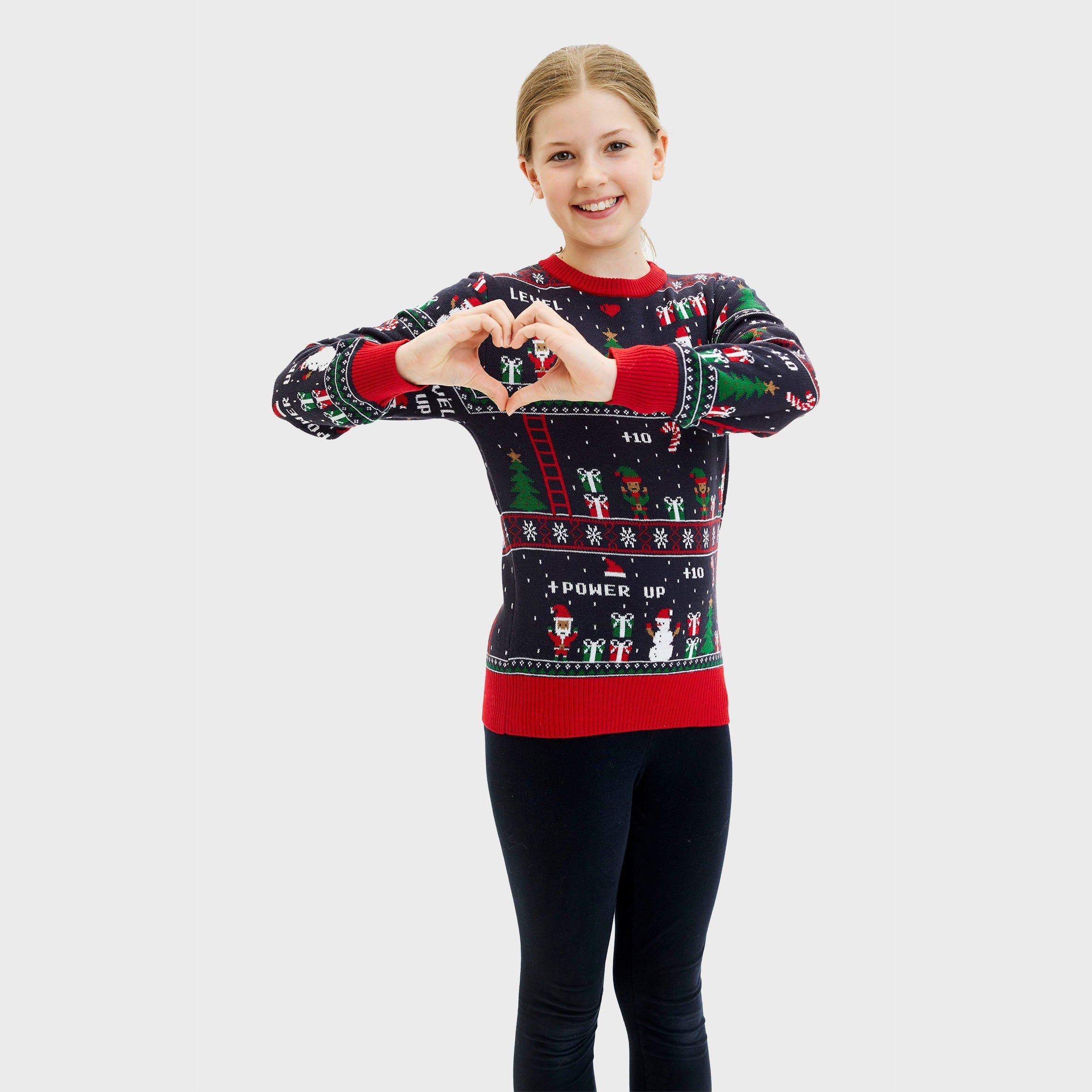 Vintage gamer Weihnachtspullover - Kinder