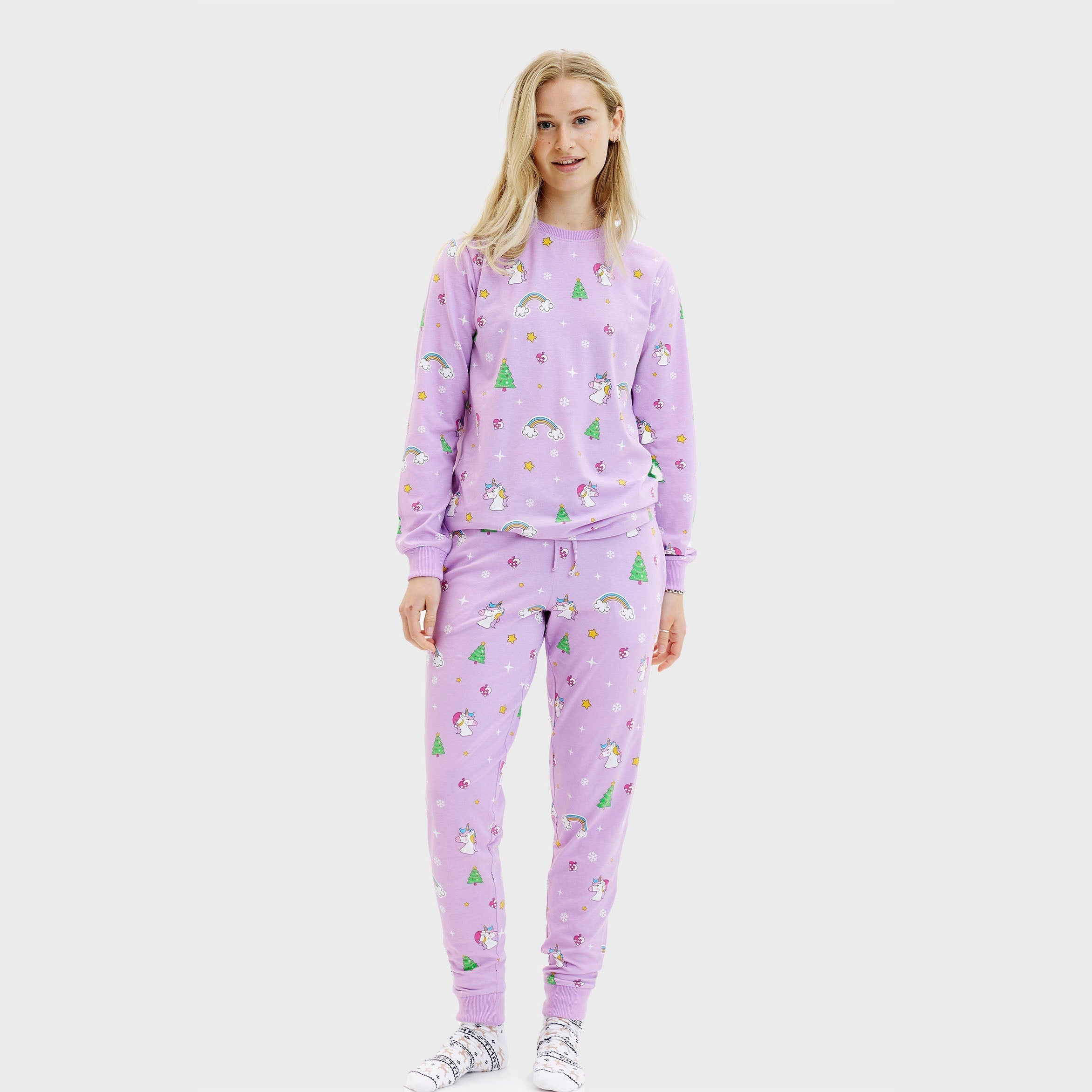 Pigiama natalizio unicorno - Donna.