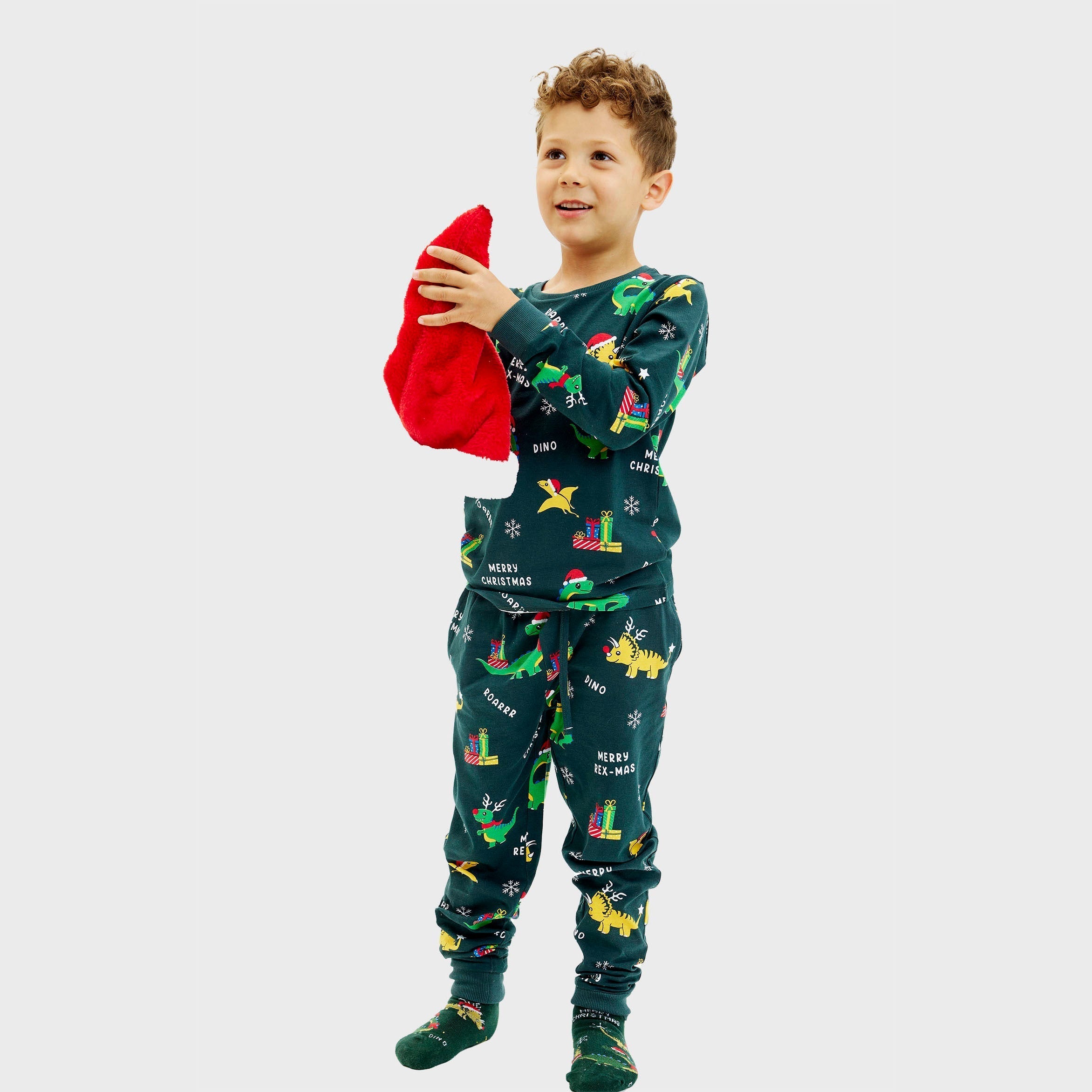 Pyjama de Noël dinosaure - Enfant.