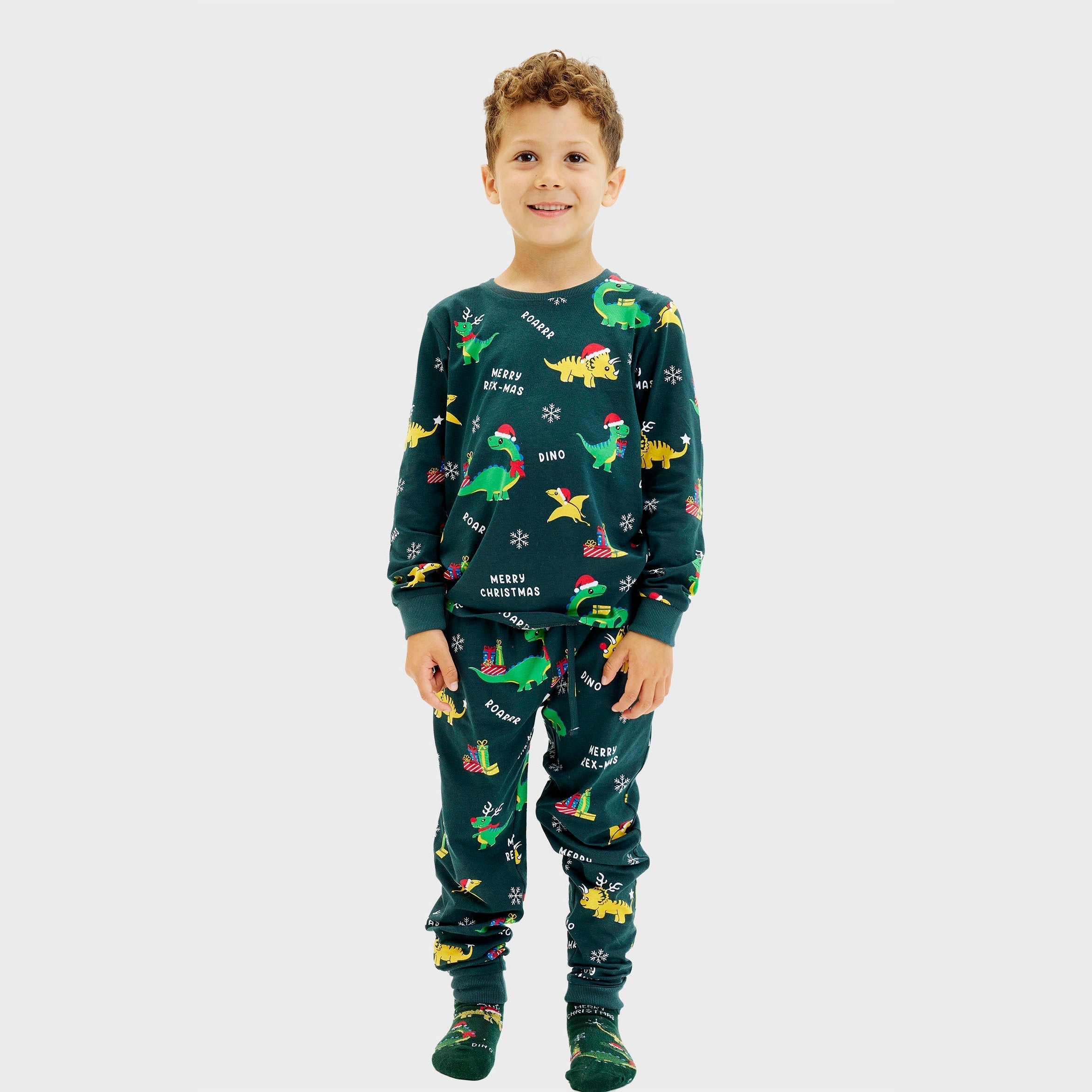 Pyjama de Noël dinosaure - Enfant.
