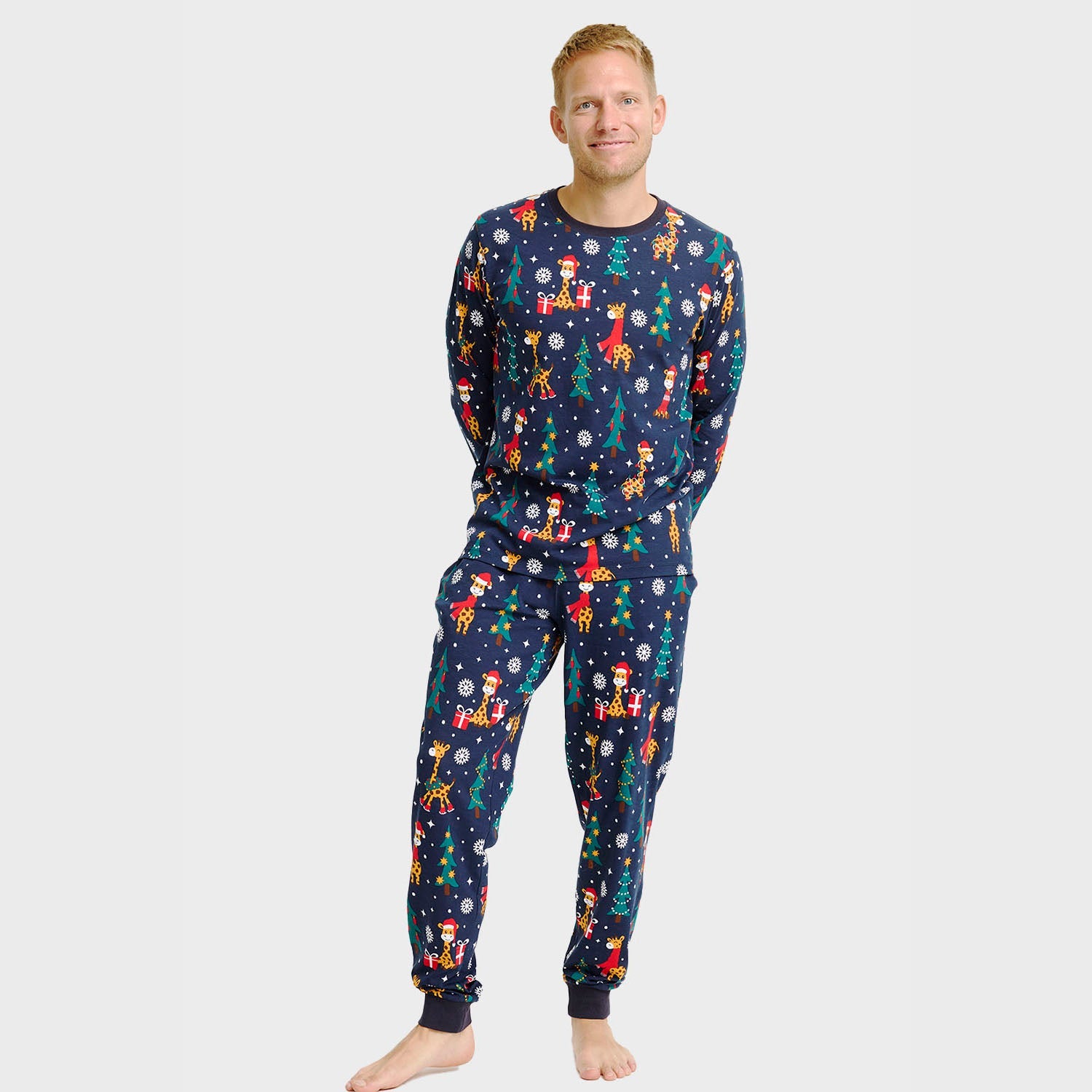 Giraffen-Schlafanzug Zu Weihnachten - Herren.