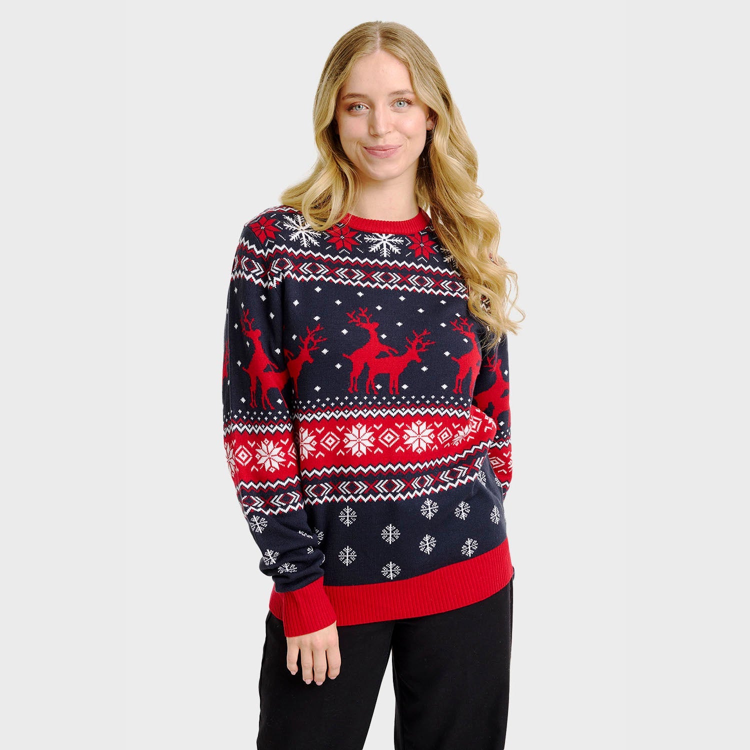 Der freche Rentier-Weihnachtspullover - Damen