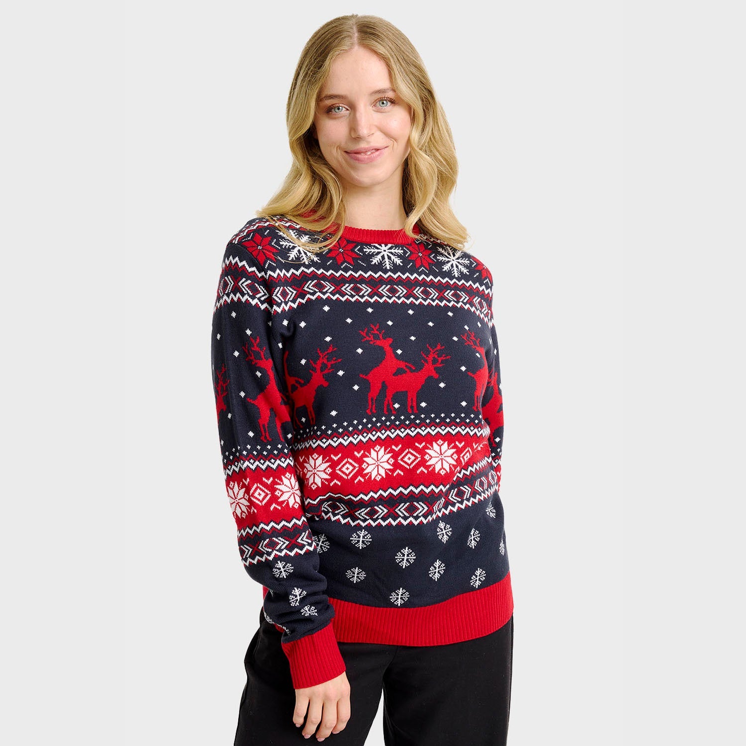 Der freche Rentier-Weihnachtspullover - Damen