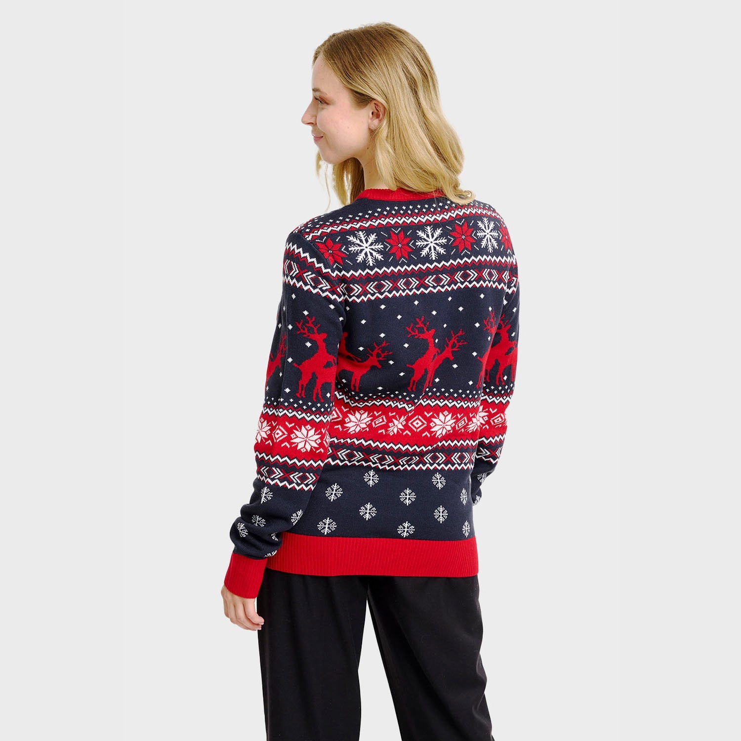 Der freche Rentier-Weihnachtspullover - Damen