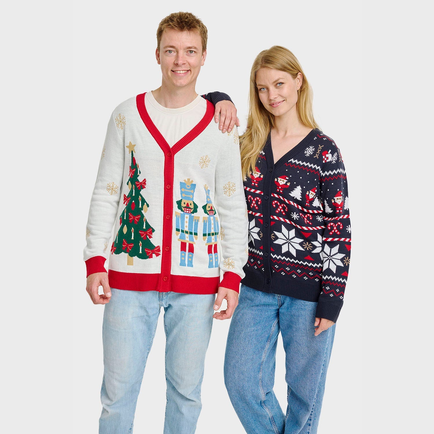 Santas Weihnachtsstrickjacke - Damen