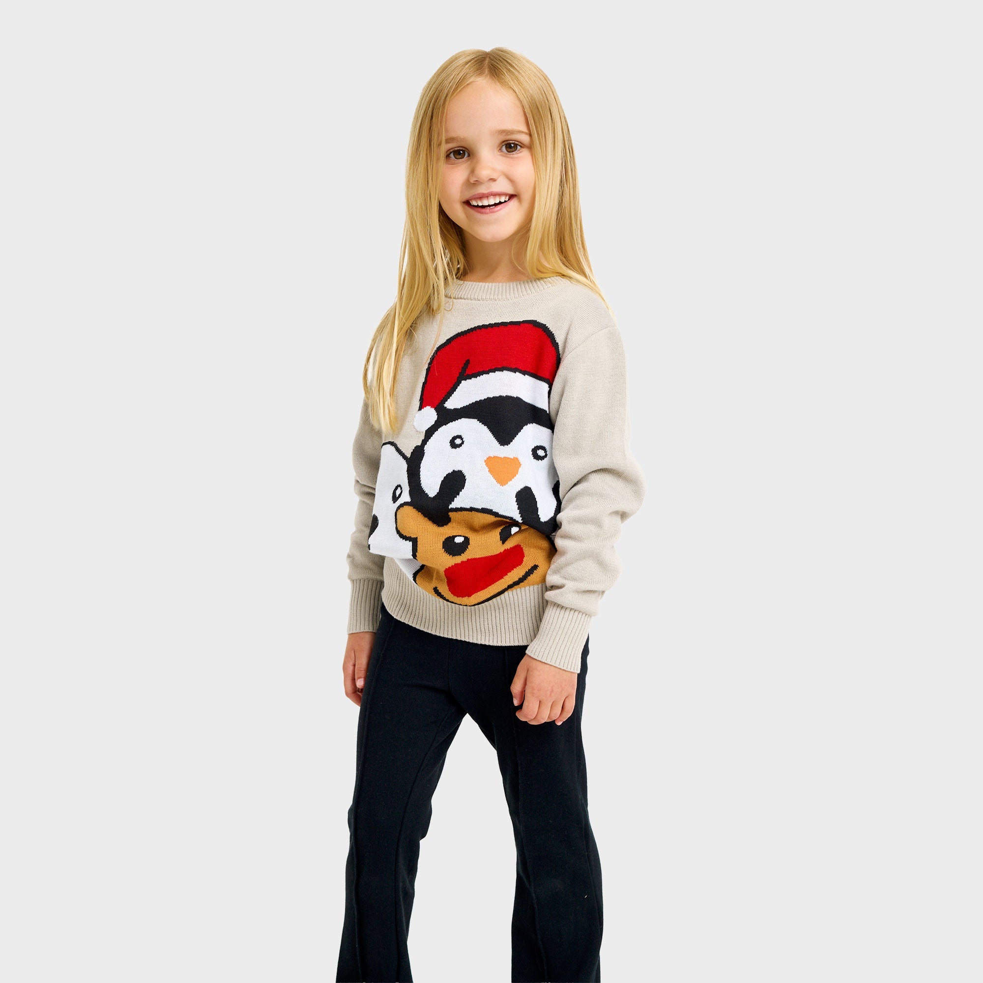 Tierweihnachtspullover - Kinder
