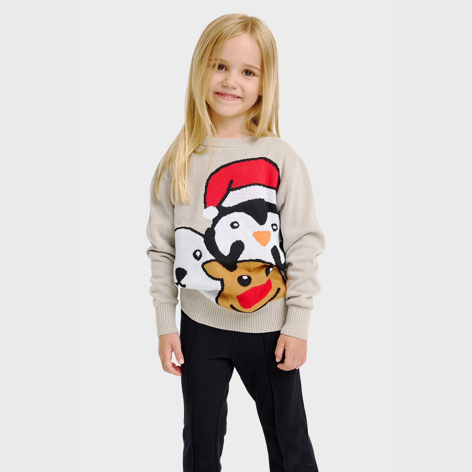 Tierweihnachtspullover - Kinder