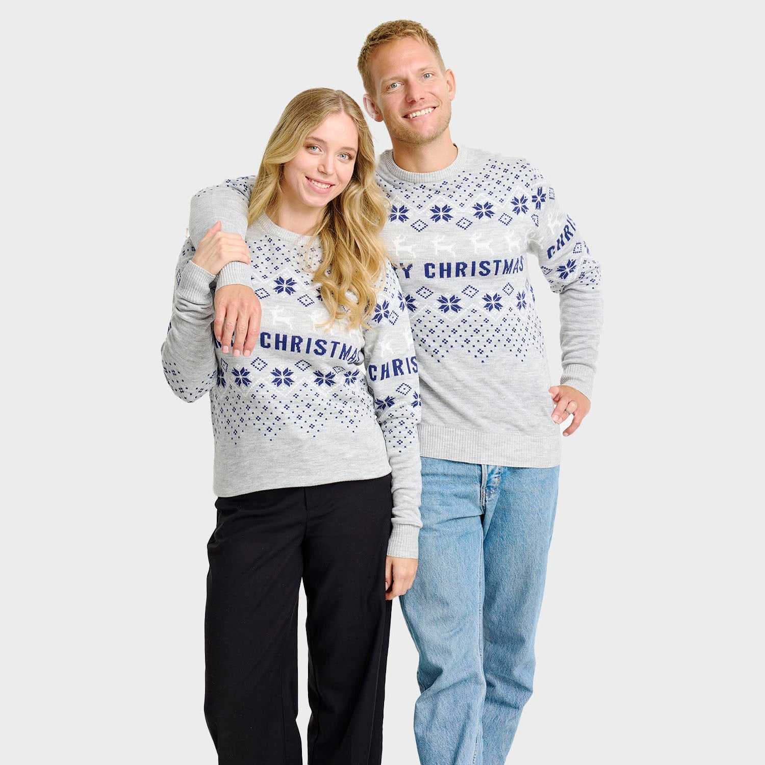 Froher Weihnachtspullover - Herren
