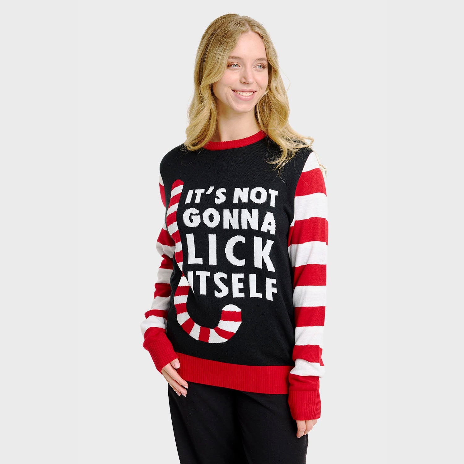 Maglione natalizio Candy Cane - Donna