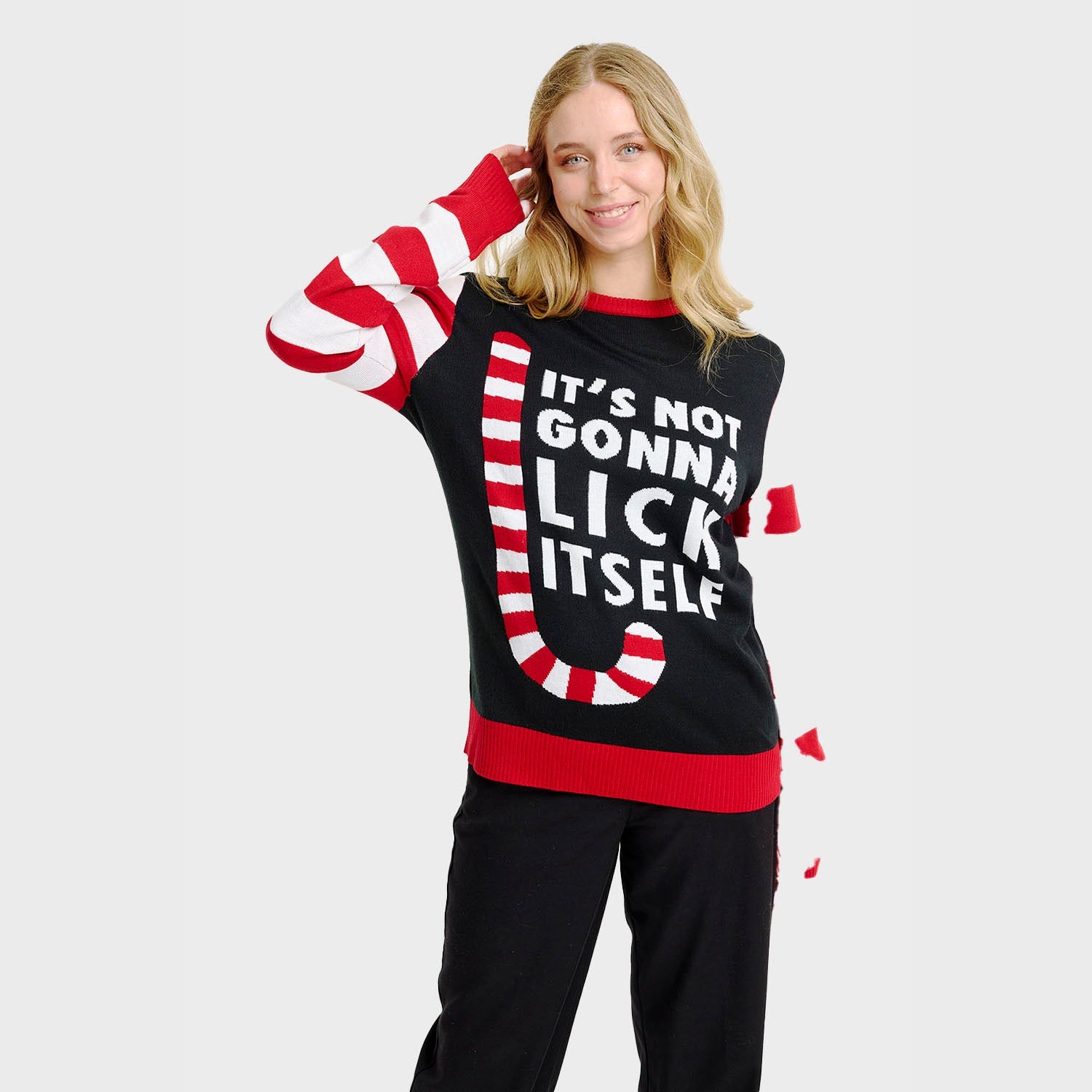 Maglione natalizio Candy Cane - Donna