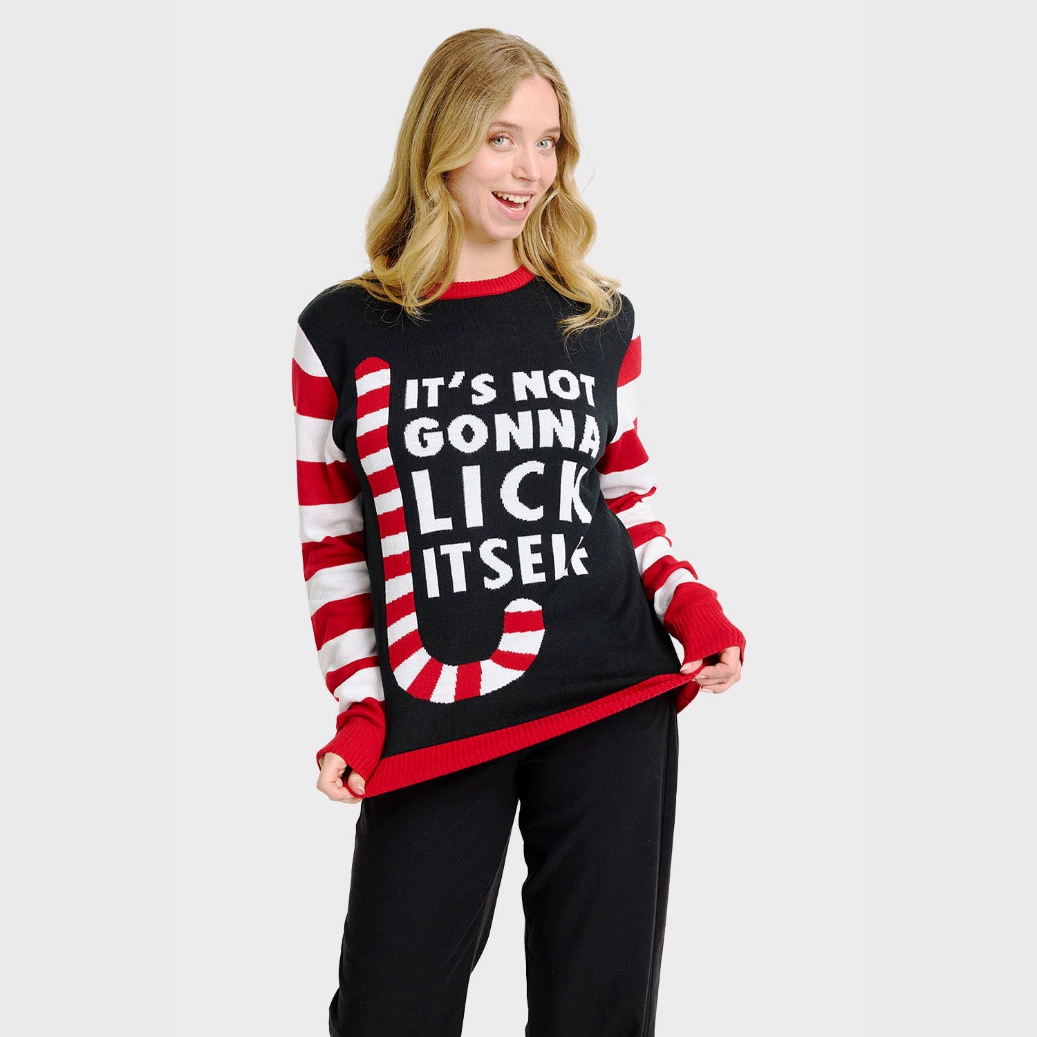 Maglione natalizio Candy Cane - Donna