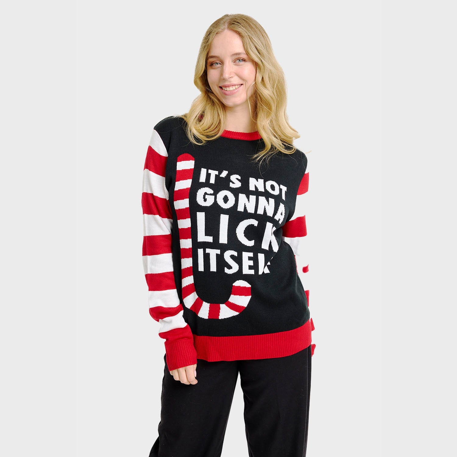 Maglione natalizio Candy Cane - Donna