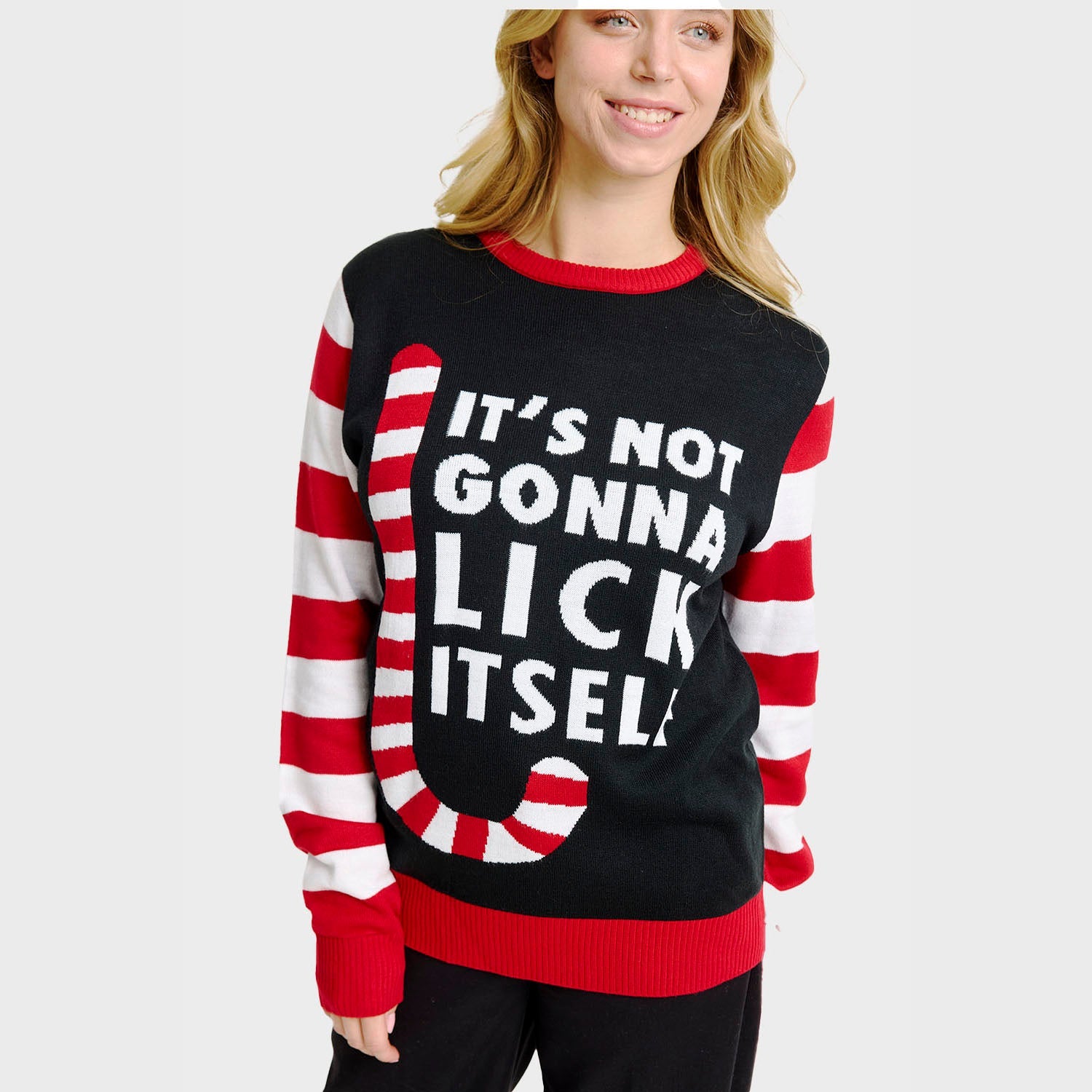 Maglione natalizio Candy Cane - Donna