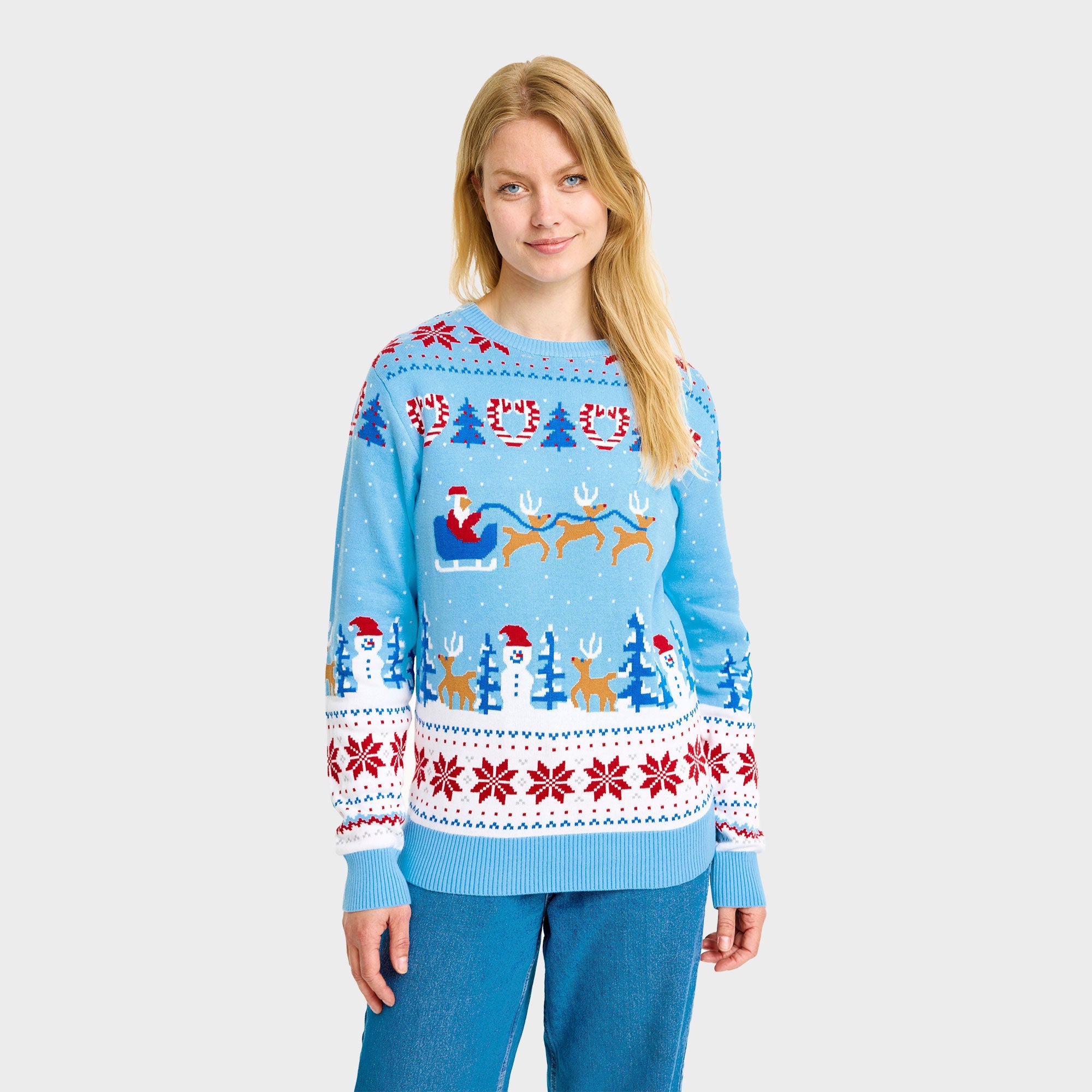 Weihnachtswunderland-Weihnachtspullover - Damen.