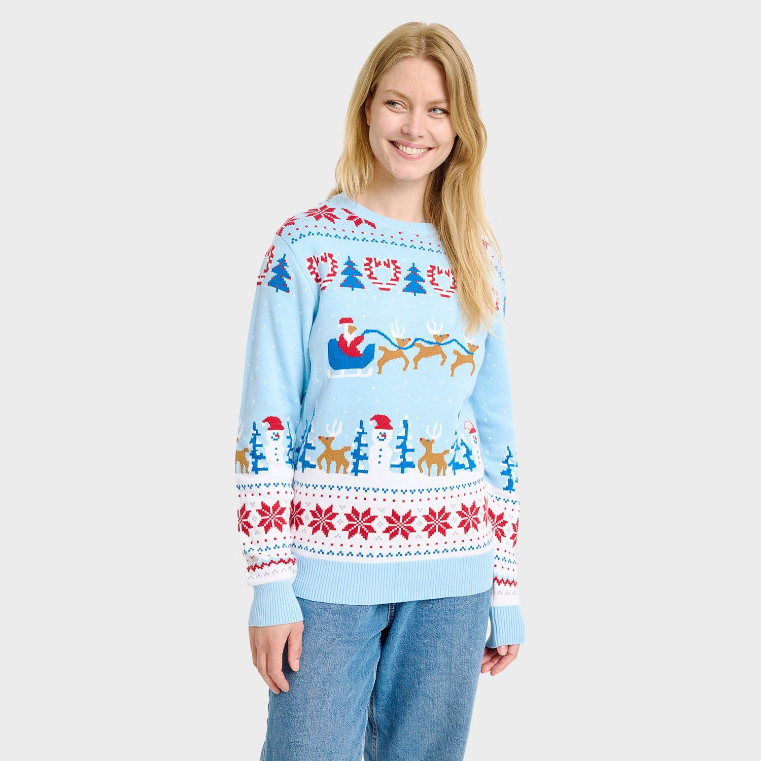 Weihnachtswunderland-Weihnachtspullover - Damen.