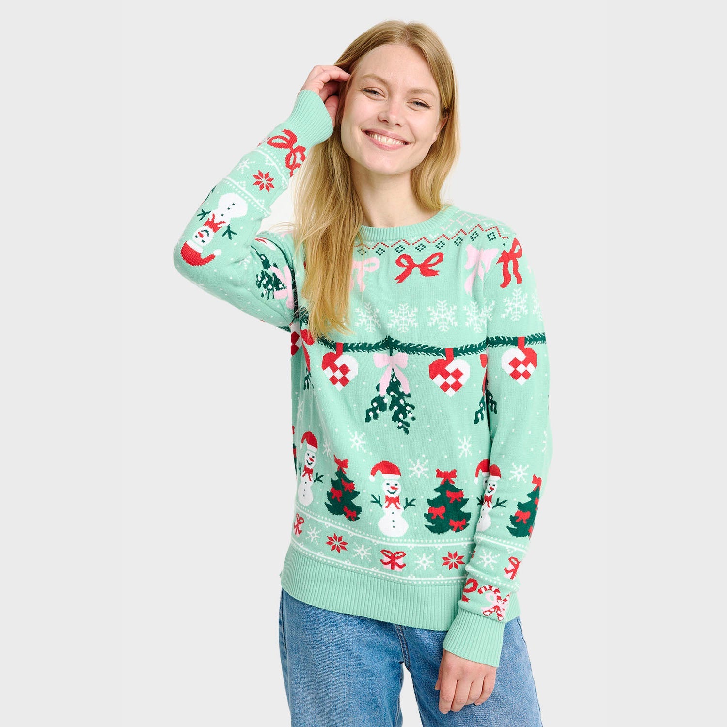 Der gestrichene Weihnachtspullover - Damen.