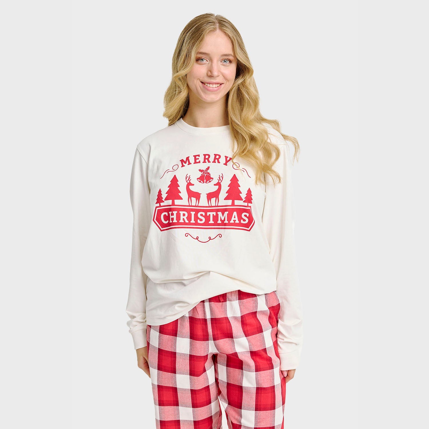 Das Frohe Weihnachten Pyjama-Oberteil - Damen