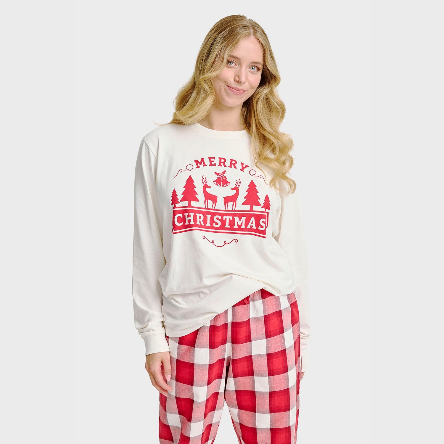 Das Frohe Weihnachten Pyjama-Oberteil - Damen