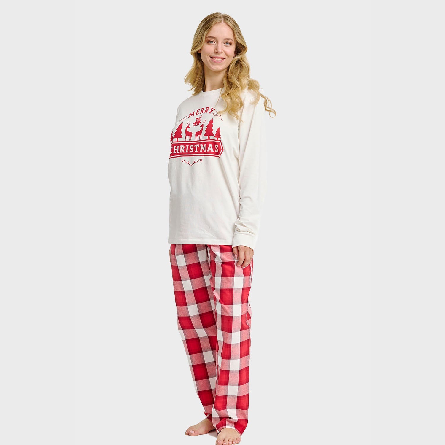 Das Frohe Weihnachten Pyjama-Oberteil - Damen