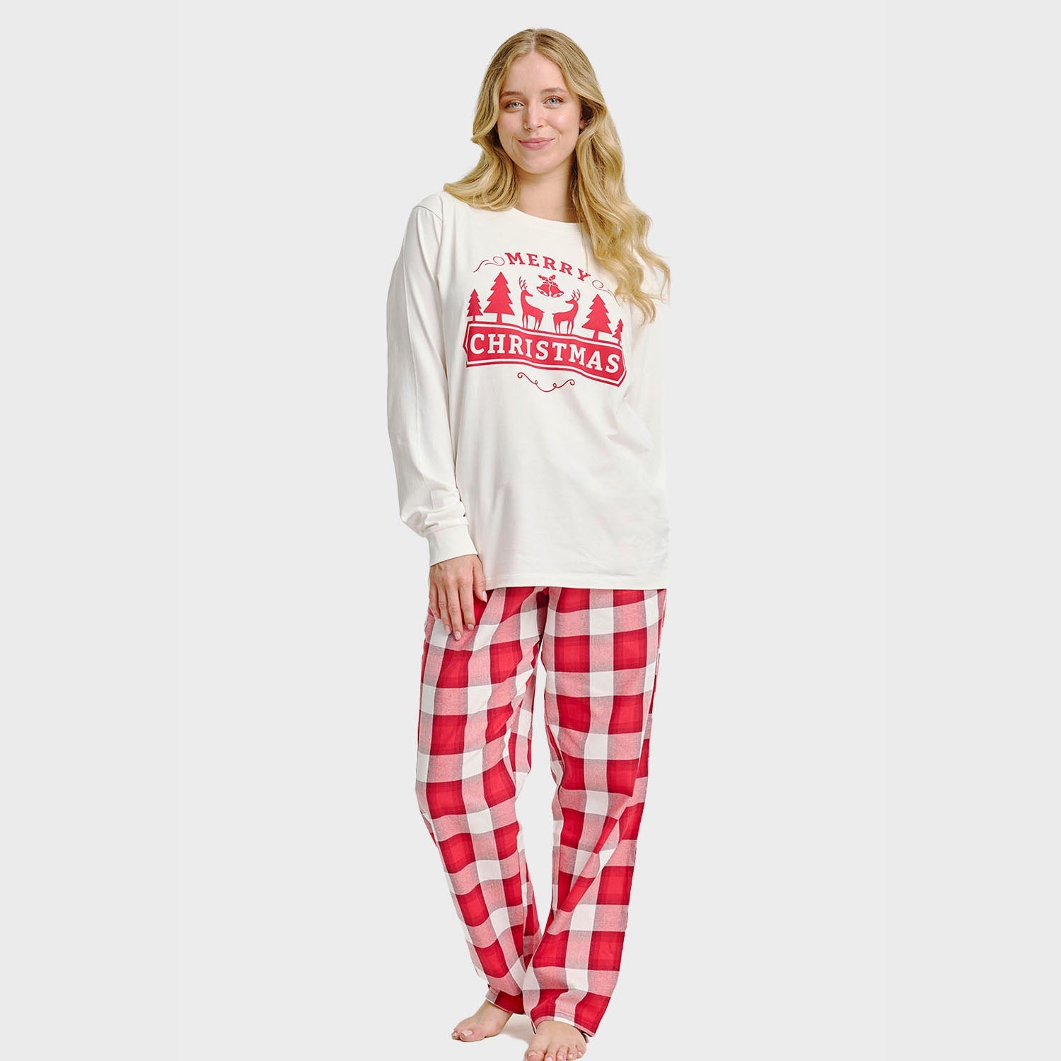 Das Frohe Weihnachten Pyjama-Oberteil - Damen