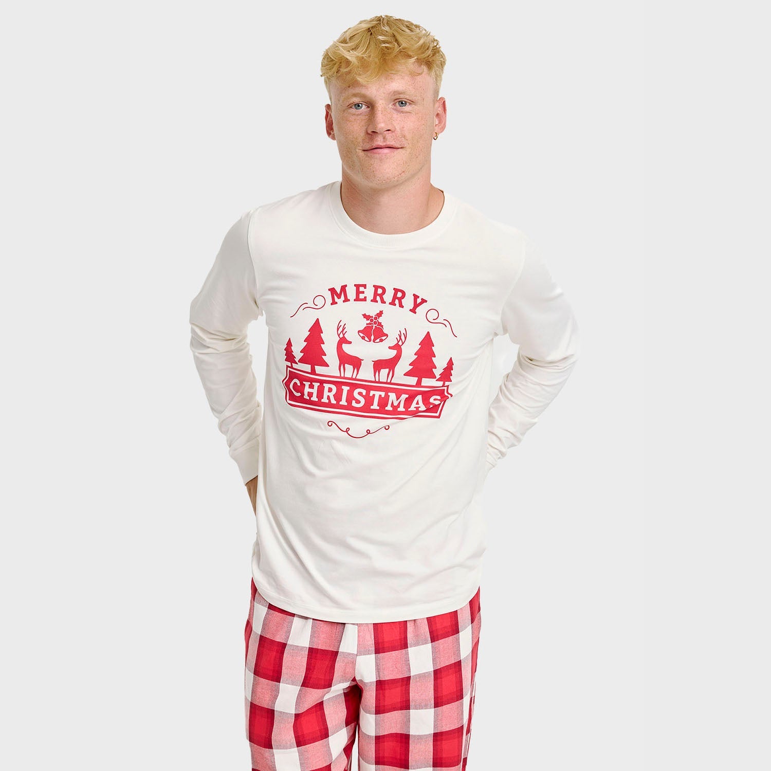 Das Frohe Weihnachten Pyjama-Oberteil - Herren