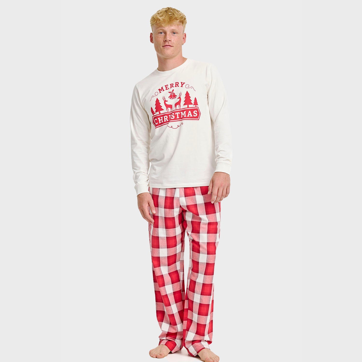 Das Frohe Weihnachten Pyjama-Oberteil - Herren