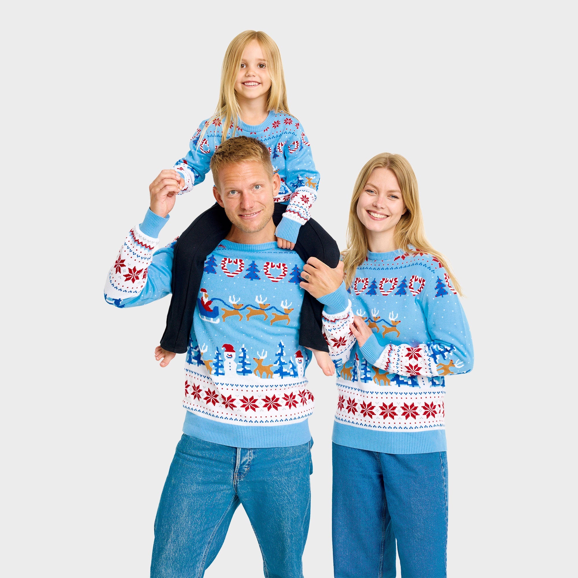 Weihnachtswunderland-Weihnachtspullover - Damen