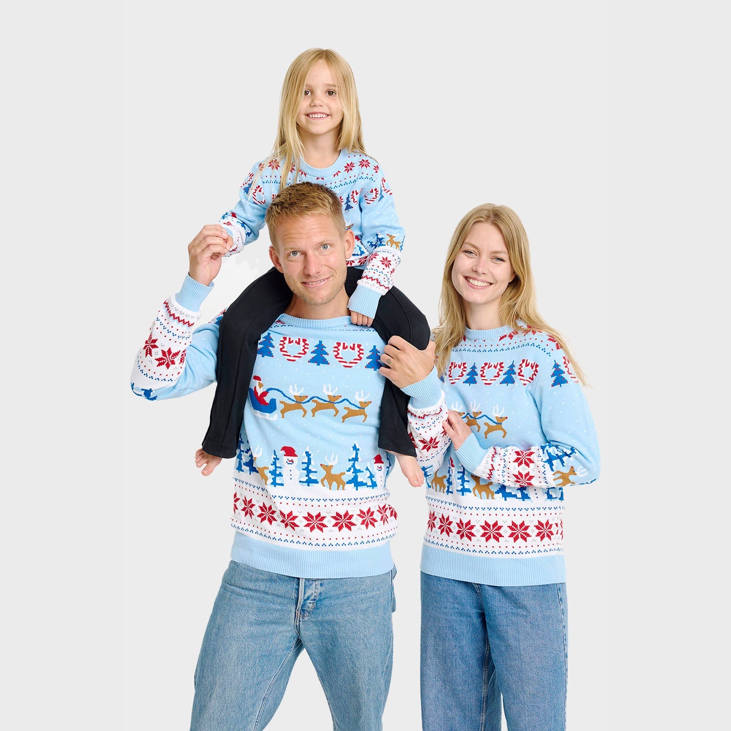 Weihnachtswunderland-Weihnachtspullover - Herren