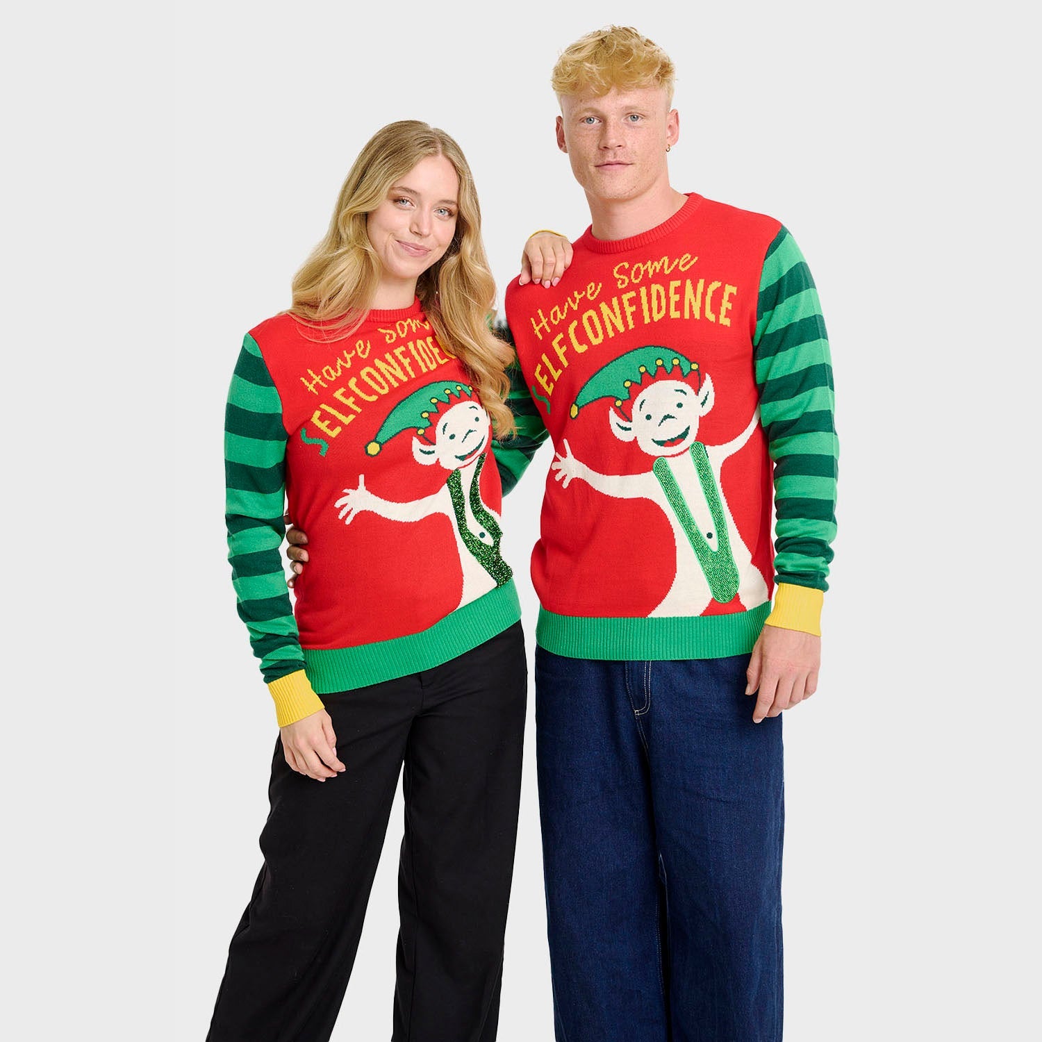 Maglione natalizio da donna Elf Confidence