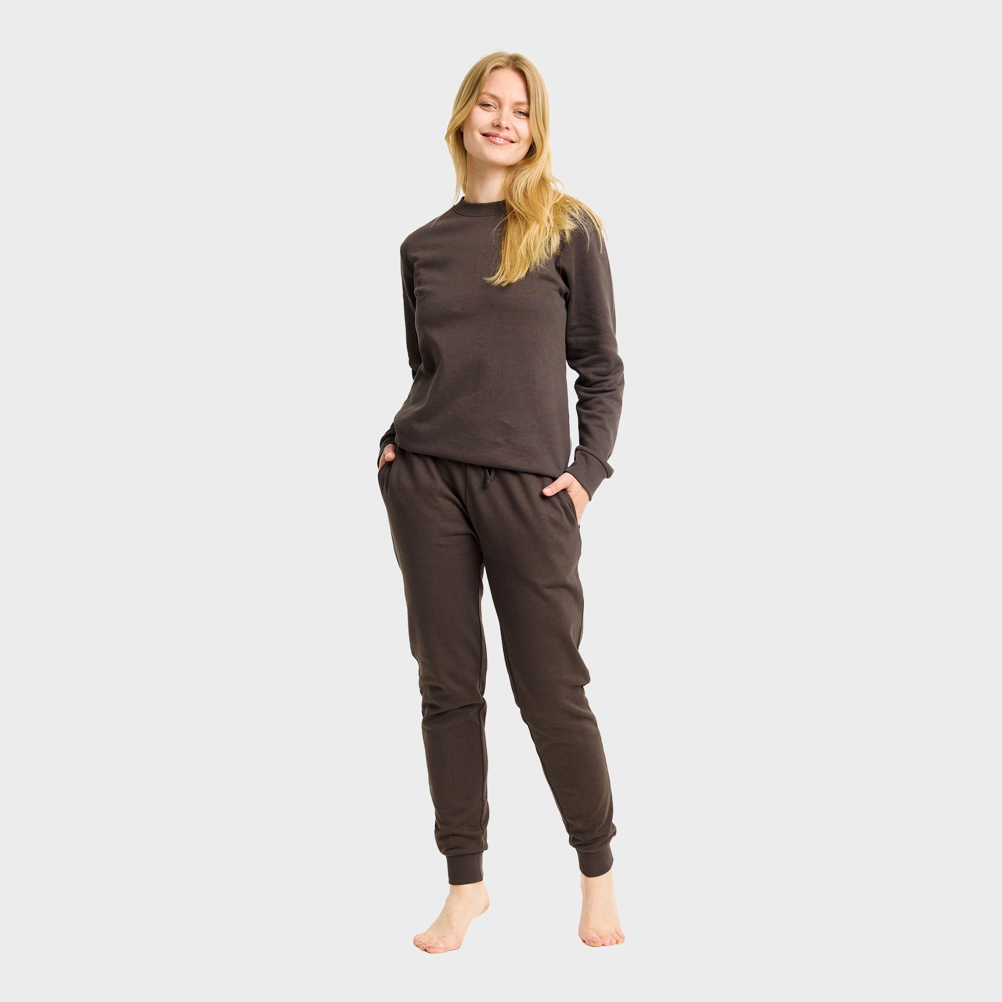 Sweatset braun - Damen.