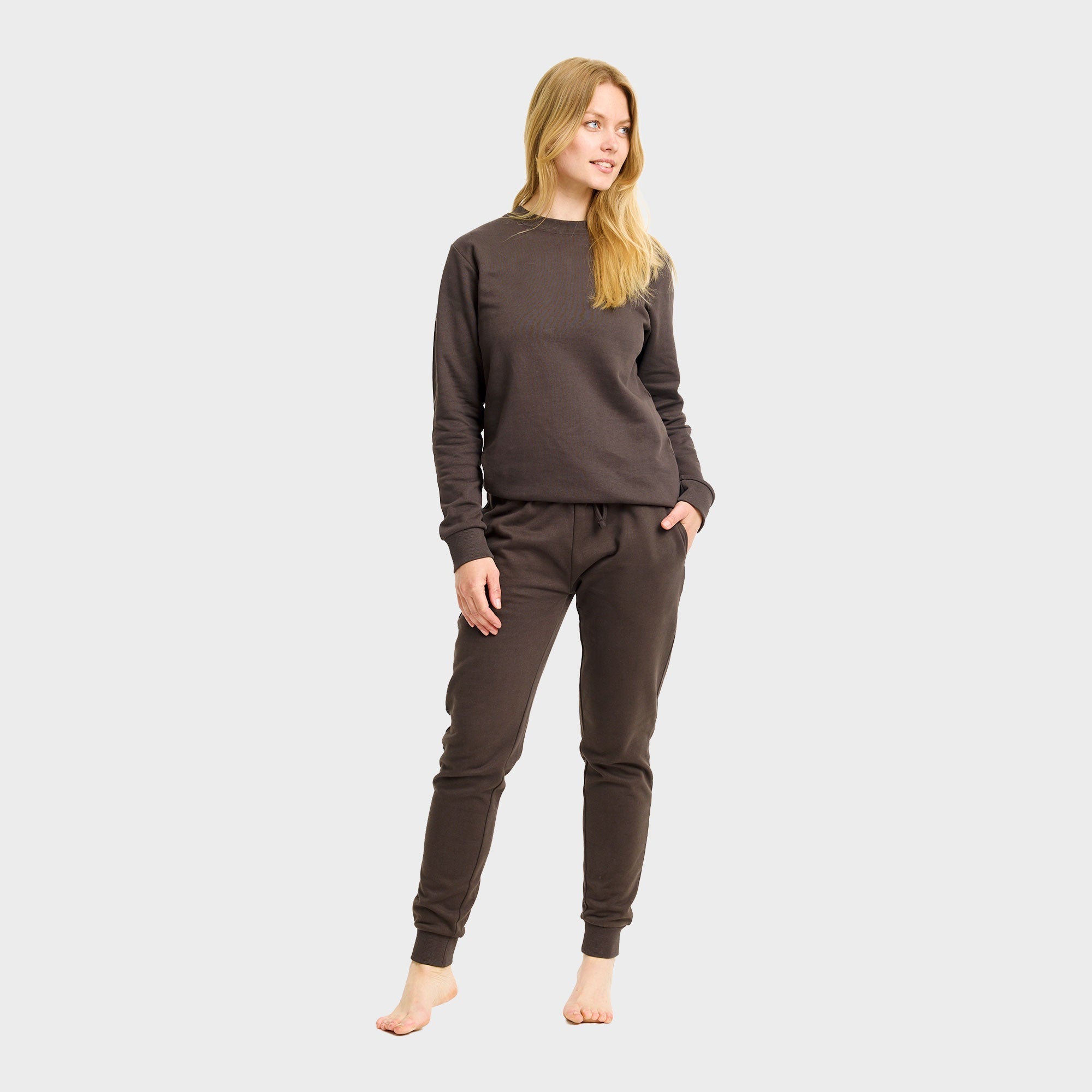 Sweatset braun - Damen.