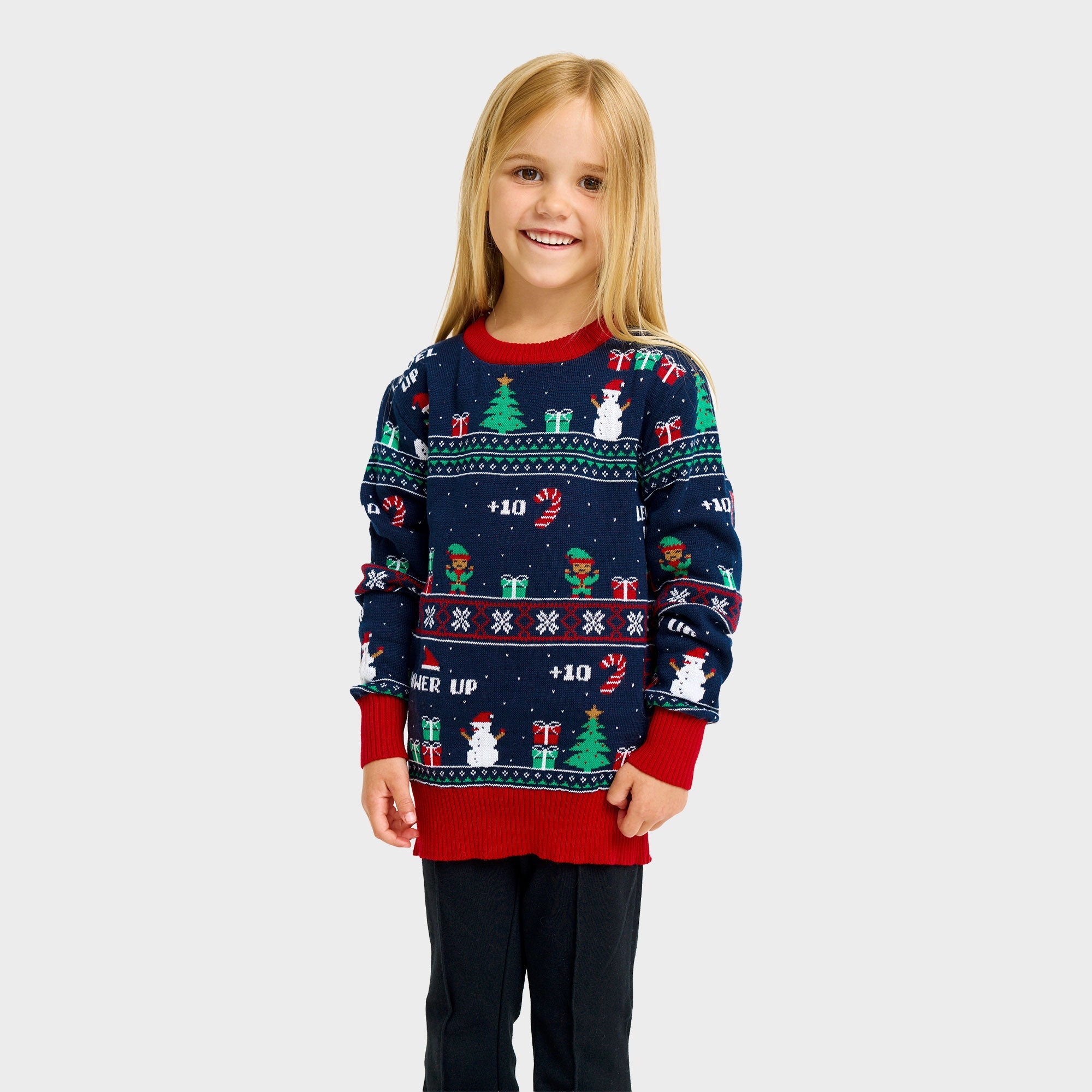 Vintage Gaming Weihnachtspullover - Kinder