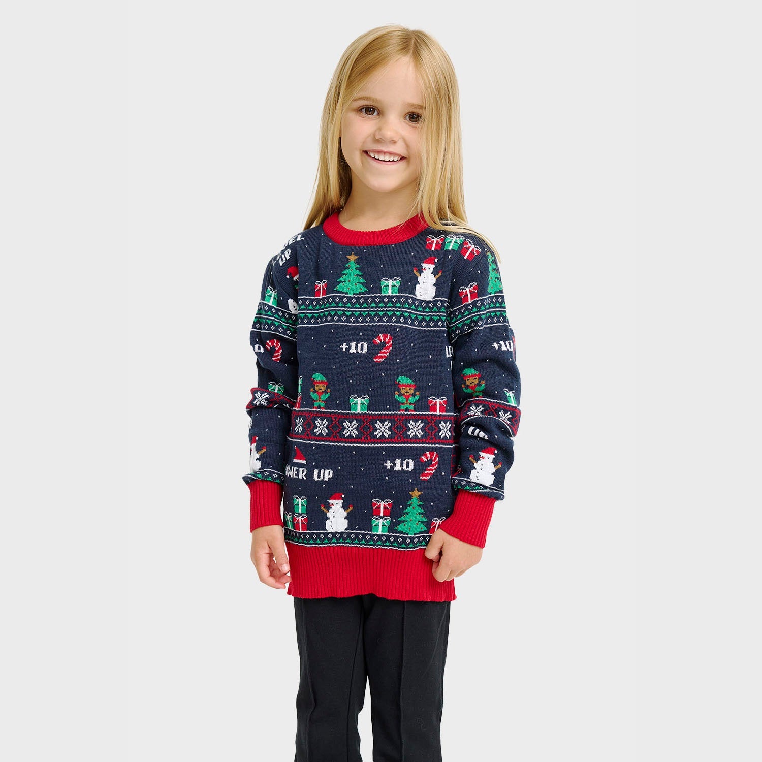 Vintage Gaming Weihnachtspullover - Kinder