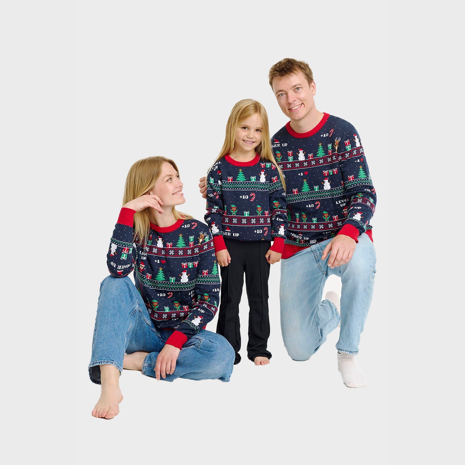 Vintage Gaming Weihnachtspullover - Damen