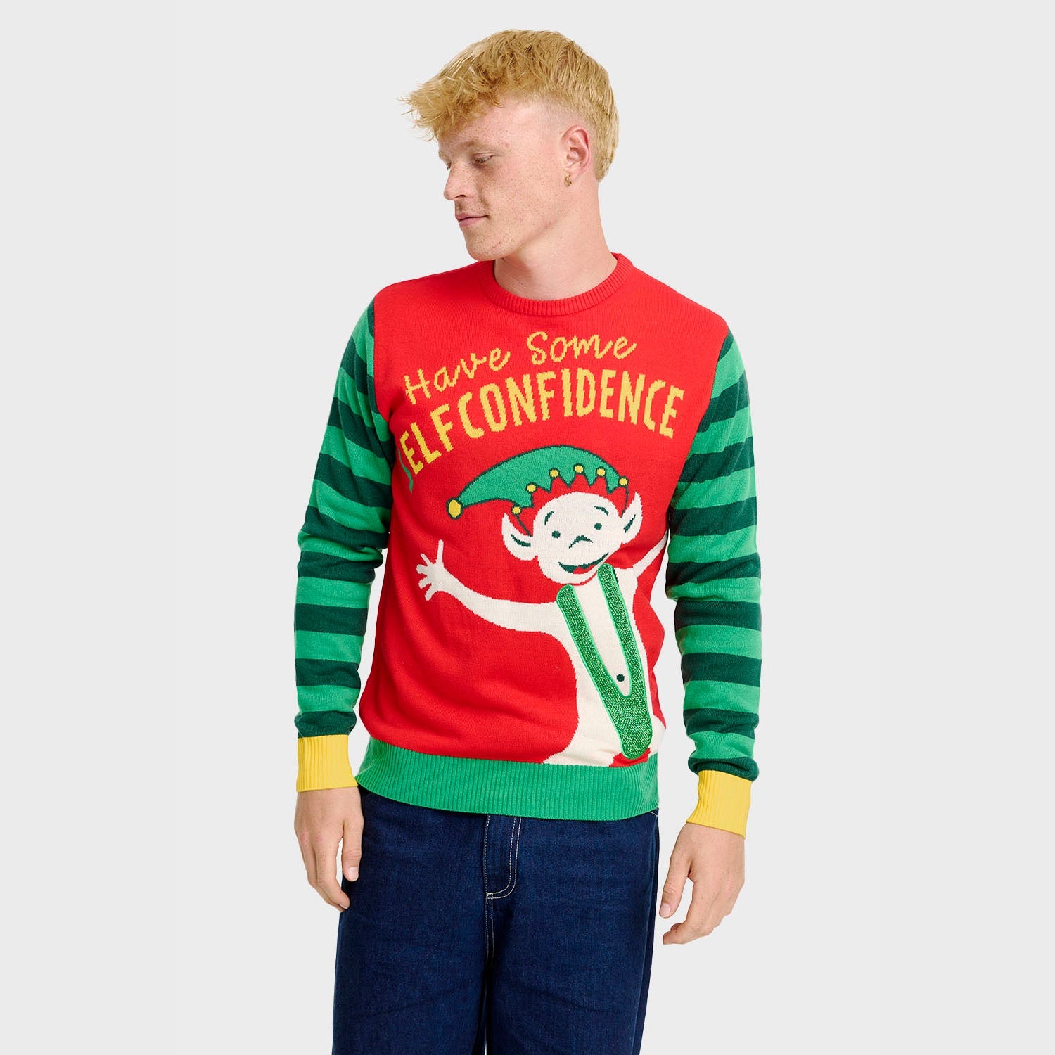 Maglione di Natale Elf Confidence - Uomo