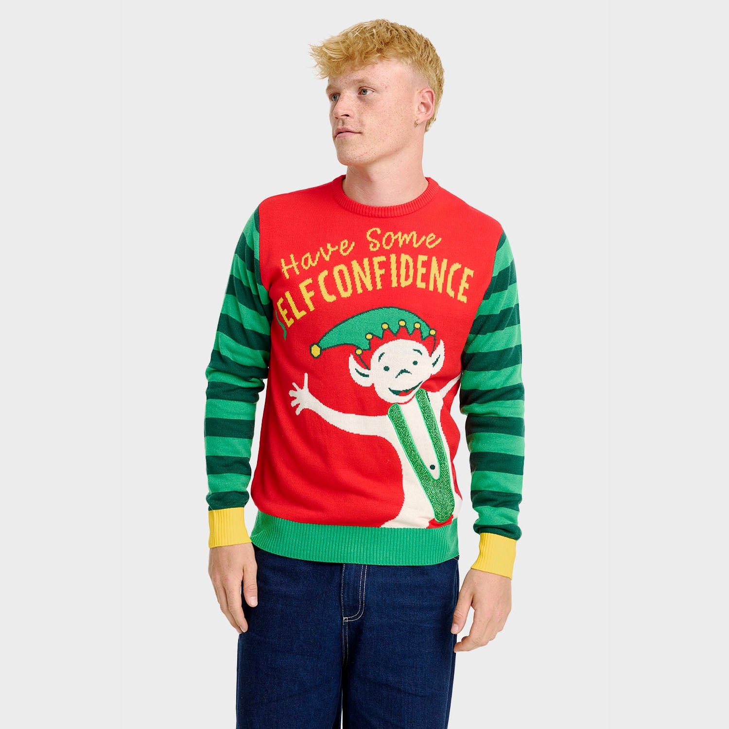 Maglione di Natale Elf Confidence - Uomo