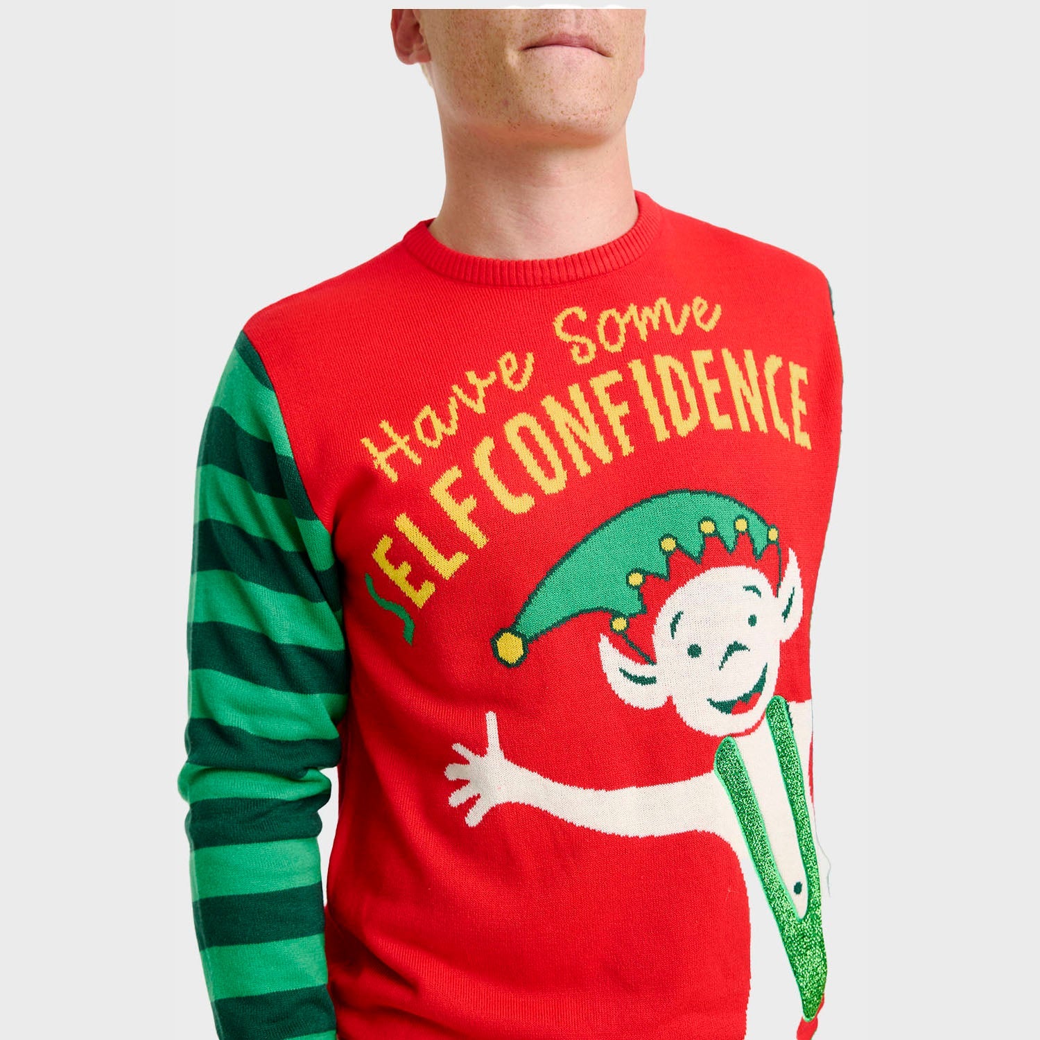 Maglione di Natale Elf Confidence - Uomo