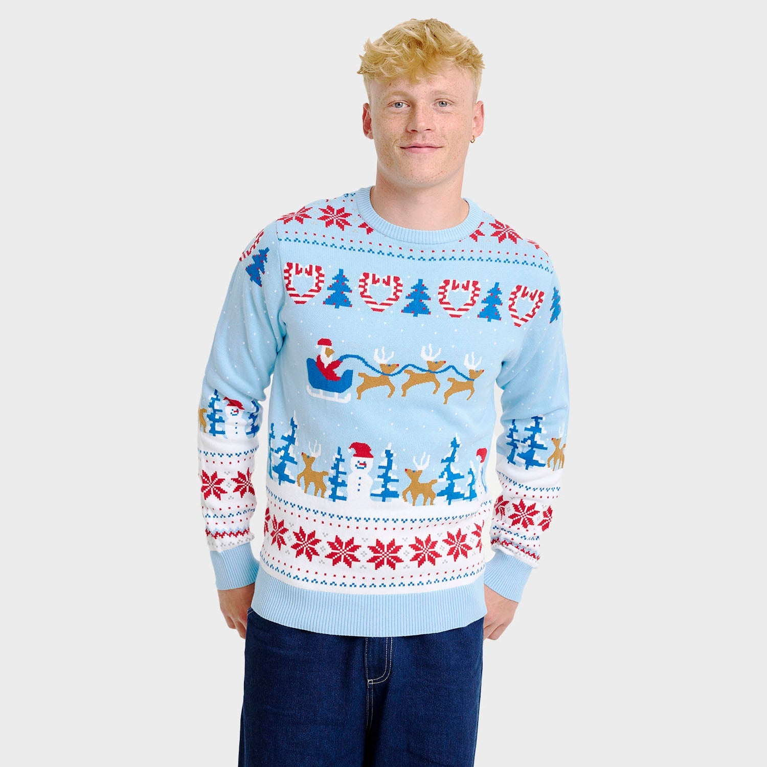 Weihnachtswunderland-Weihnachtspullover - Herren.